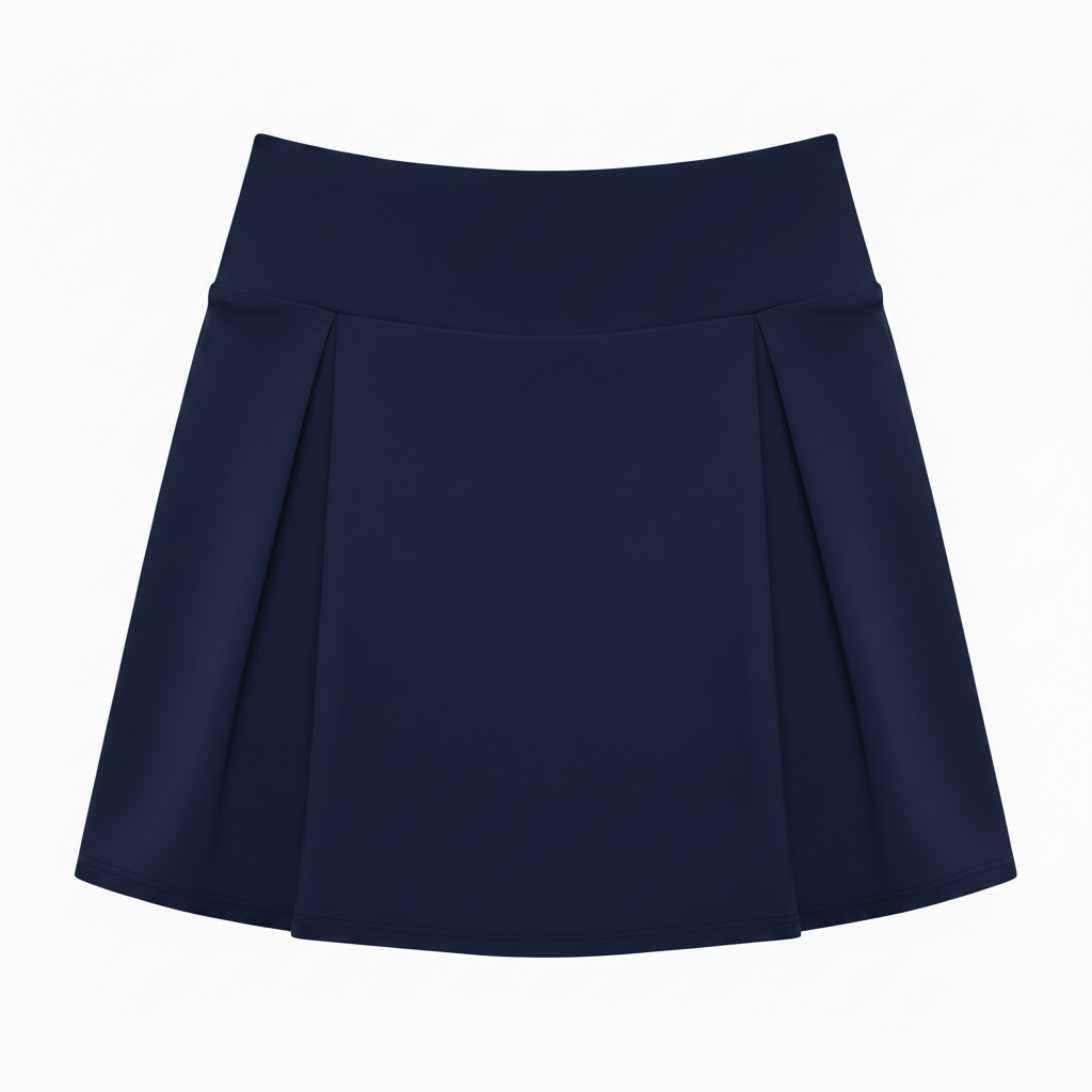 Mini-jupe-short taille haute pour femmes avec short intégré et haute extensibilité