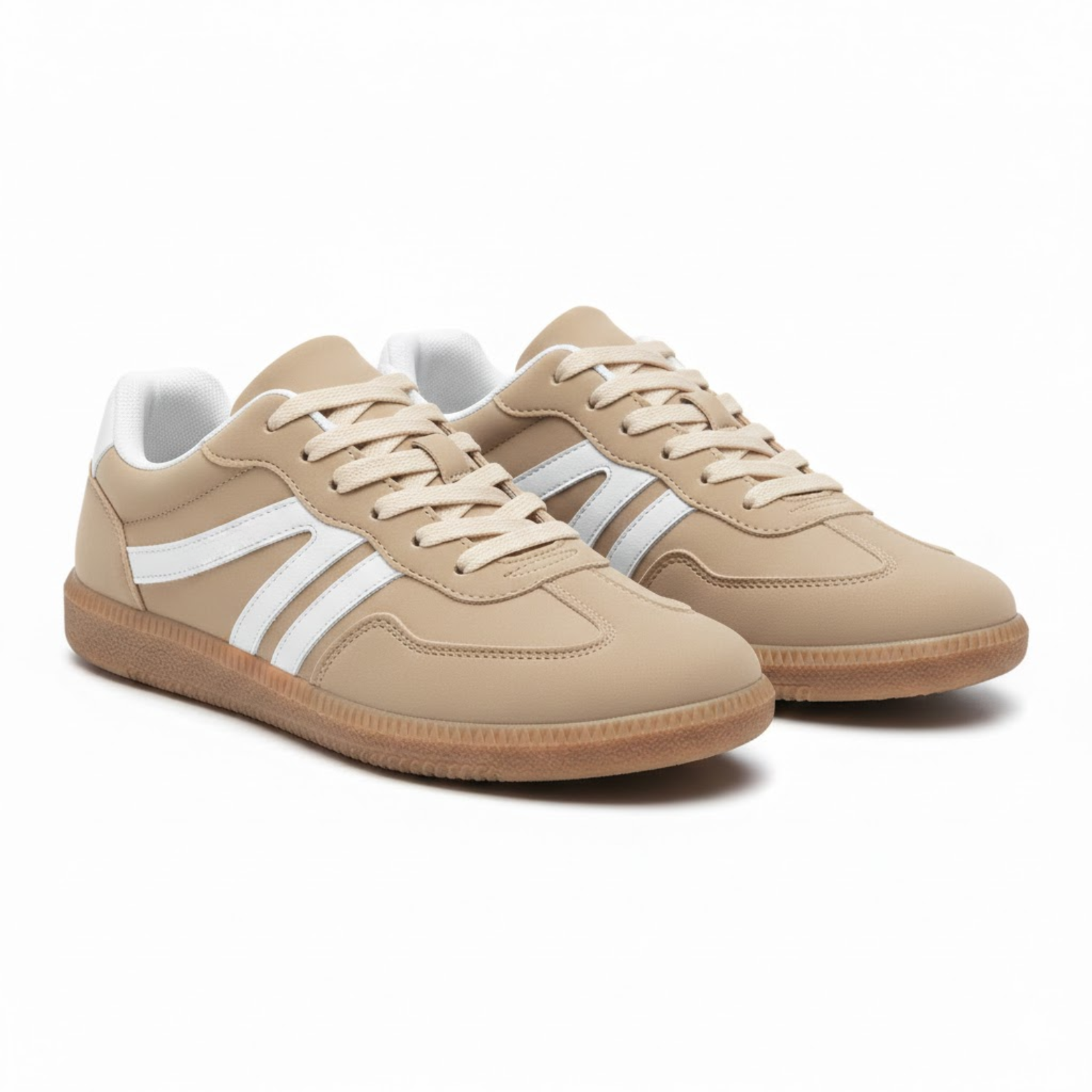 Baskets de ville pour femme à semelle plate et lacets chaussures de marche confort