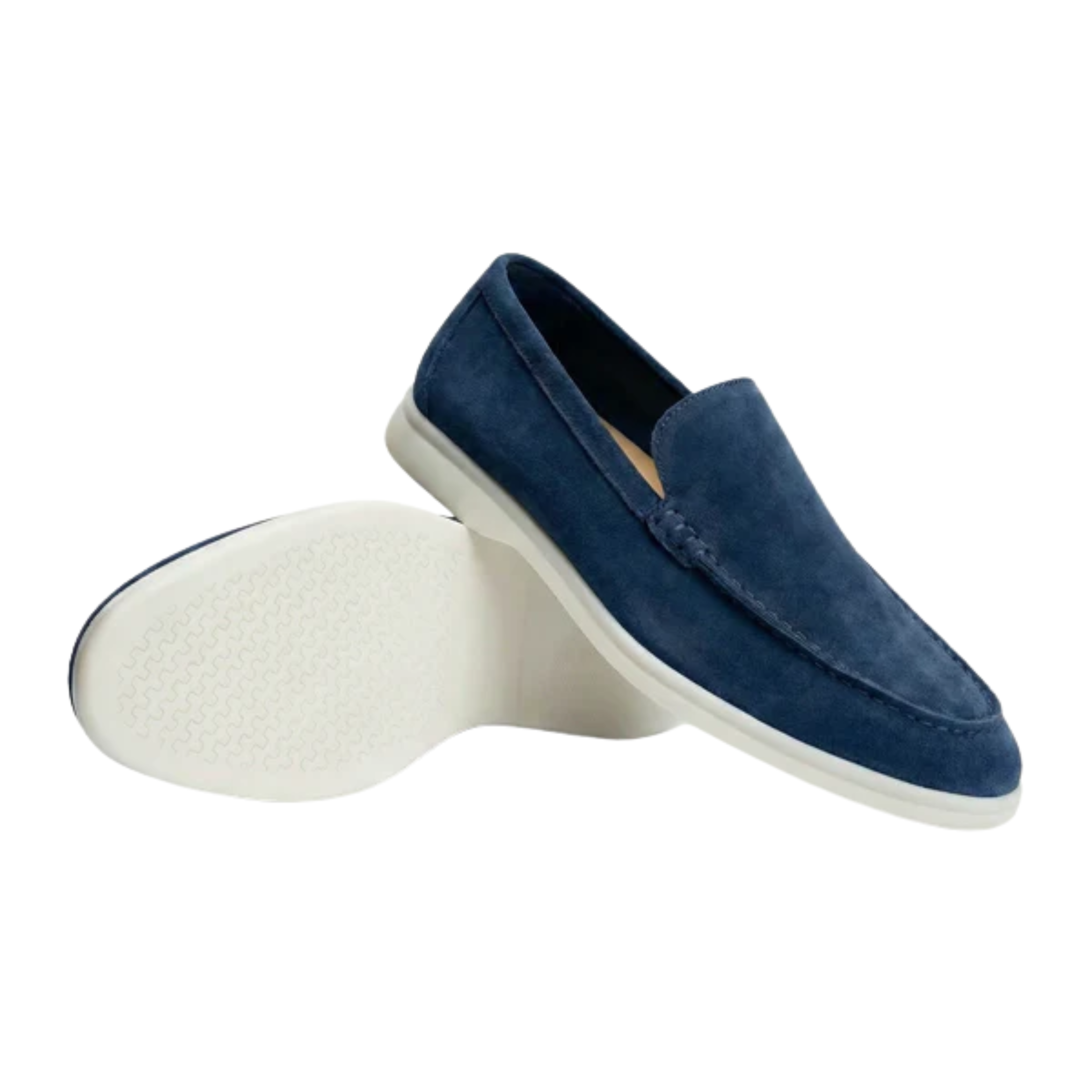 Mocassins homme en daim — semelle légère et flexible — bureau et usage quotidien