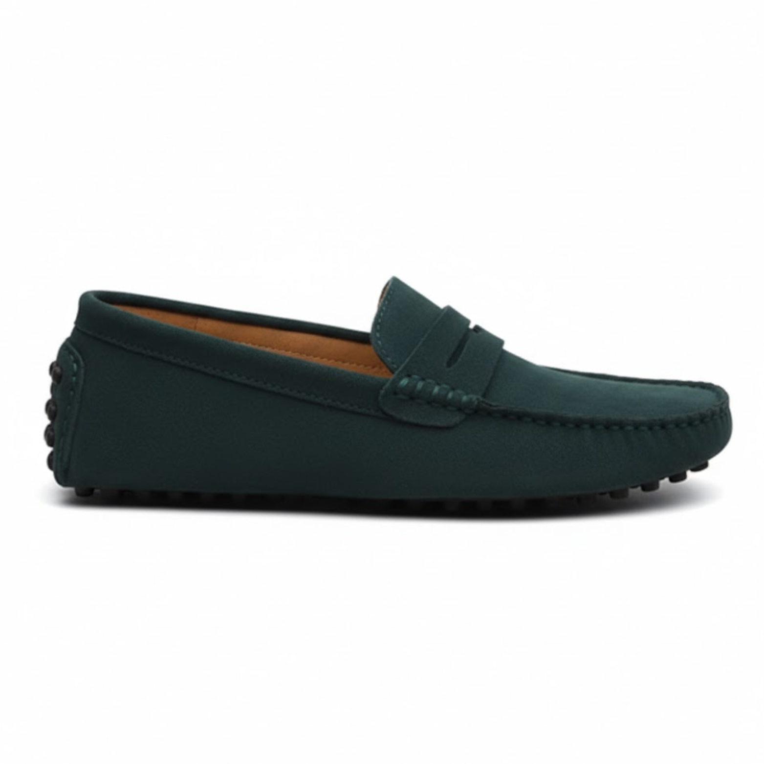 Mocassins en cuir véritable pour homme chaussures de conduite souples à enfiler