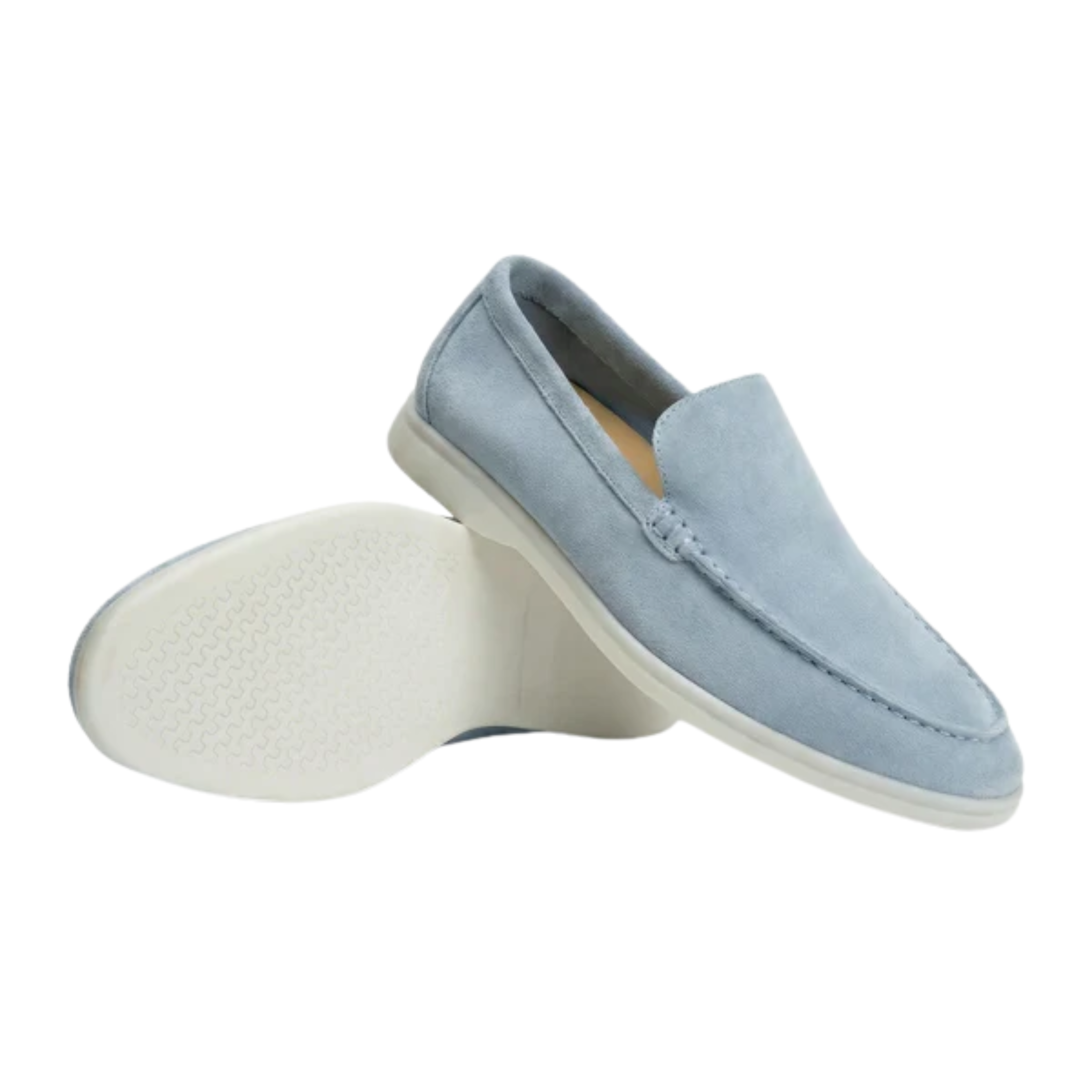 Mocassins homme en daim — semelle légère et flexible — bureau et usage quotidien