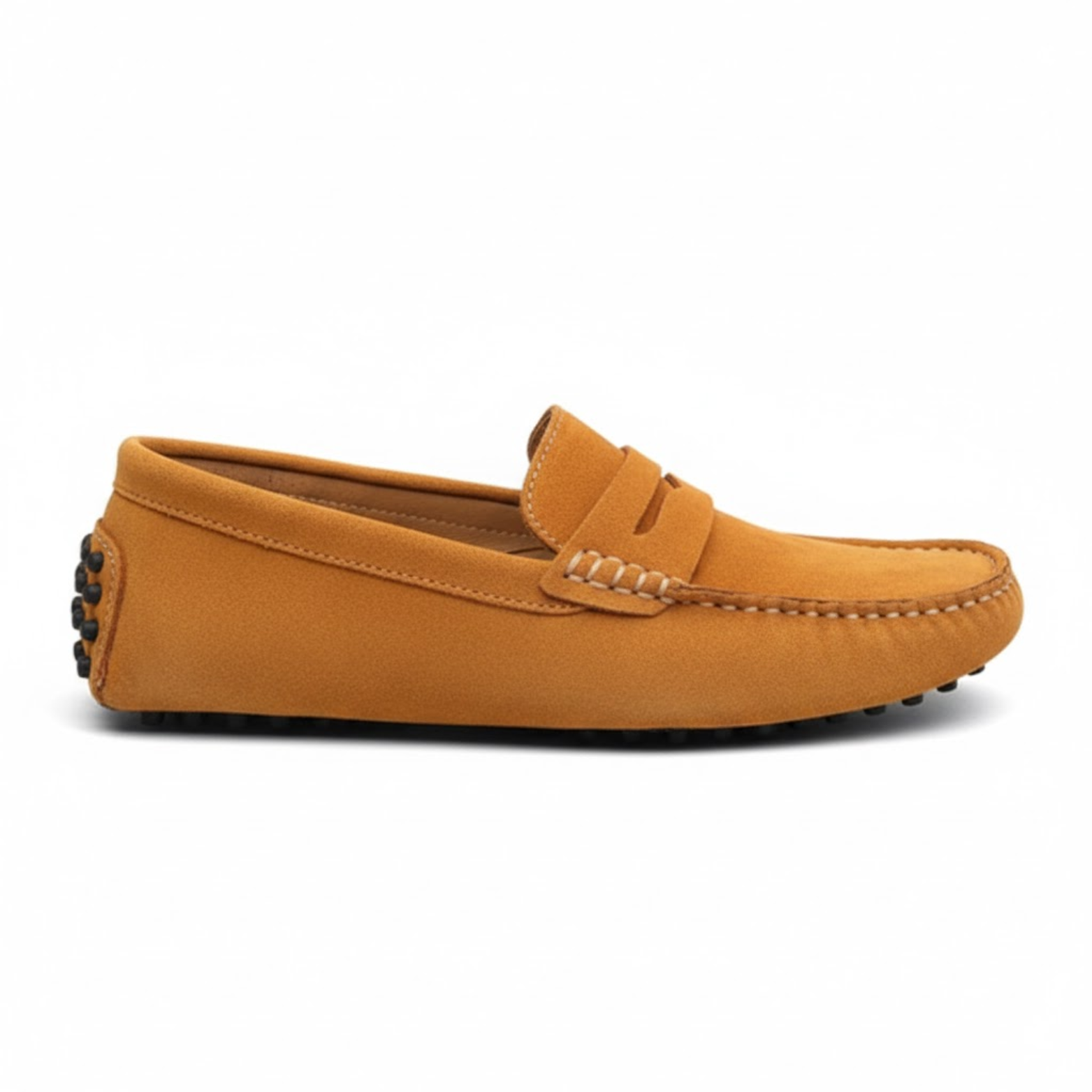 Mocassins en cuir véritable pour homme chaussures de conduite souples à enfiler