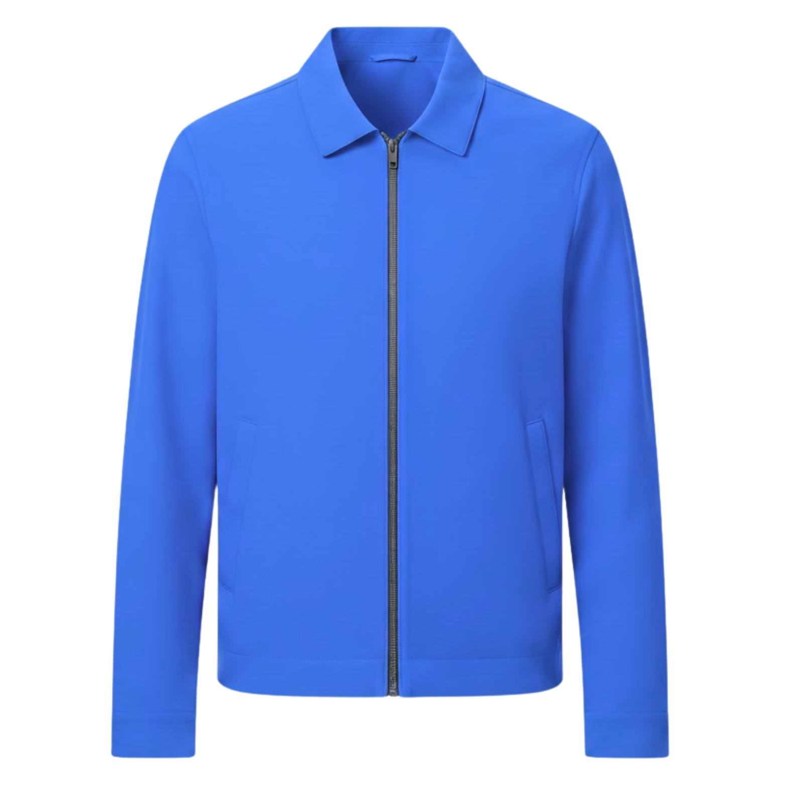 Veste de travail légère pour homme avec fermeture éclair et col chemise classique