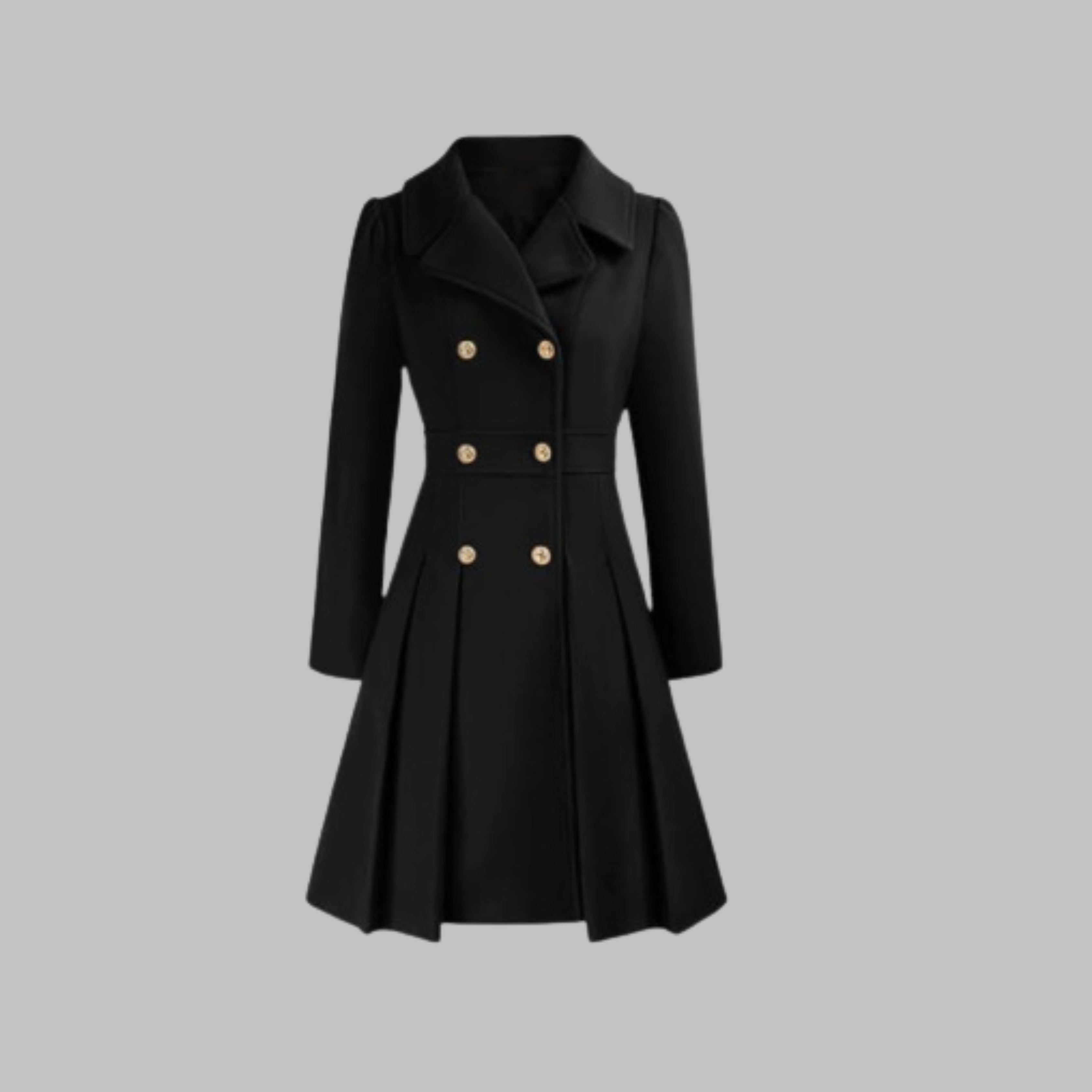 Women's Double-Breasted Coat – Classic Cut and Timeless Elegance