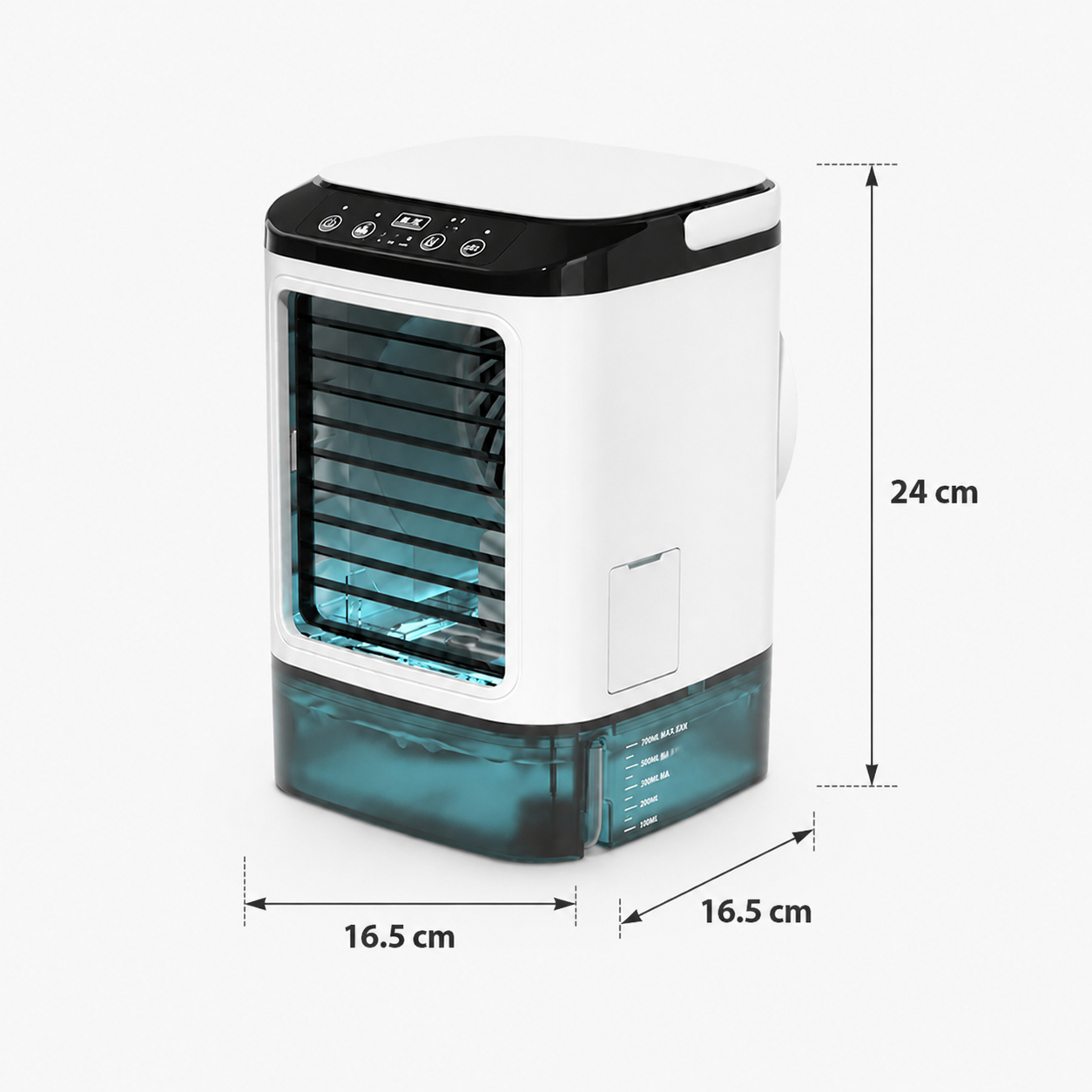 Compact USB Cooling Fan with Humidification and 3 Speeds