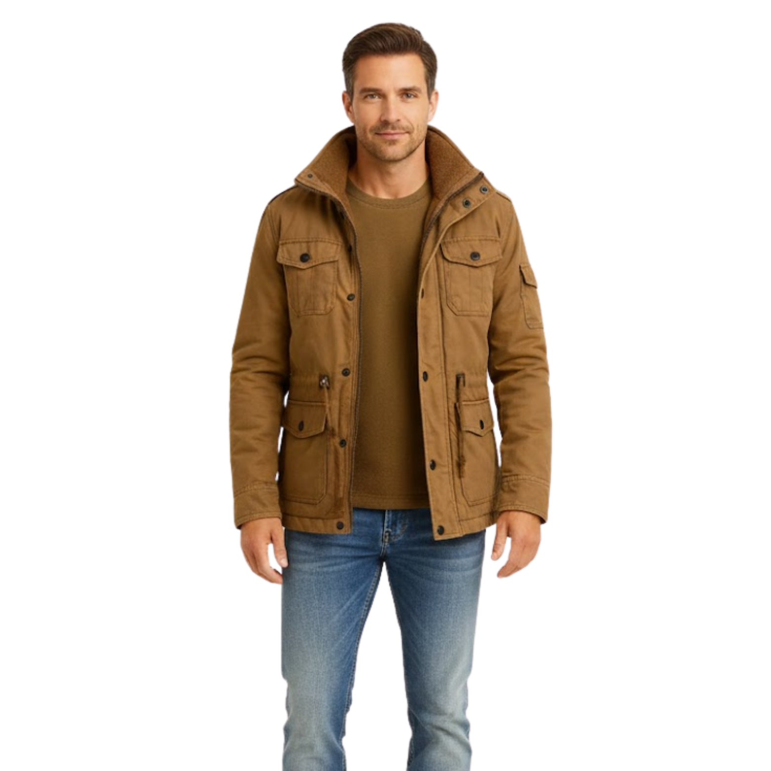 Manteaux d’hiver à capuche pour hommes, vêtements de travail tactiques en coton épais et pelucheux, blousons tactiques bomber