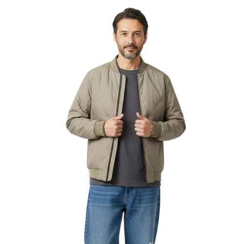 Veste Homme Légère en Duvet avec Col Baseball