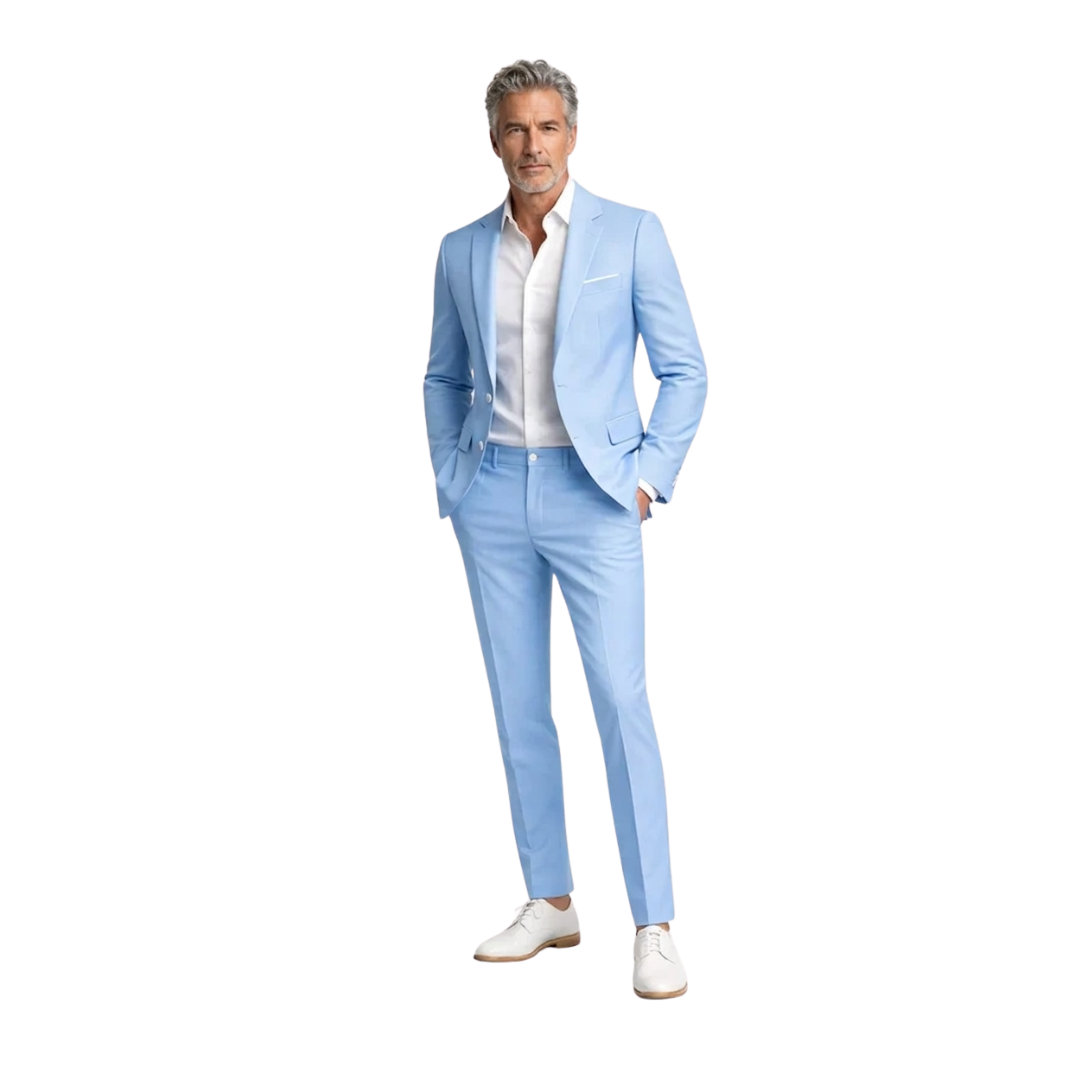 Costume homme coupe ajustée — ensemble deux pièces — bureau et soirée