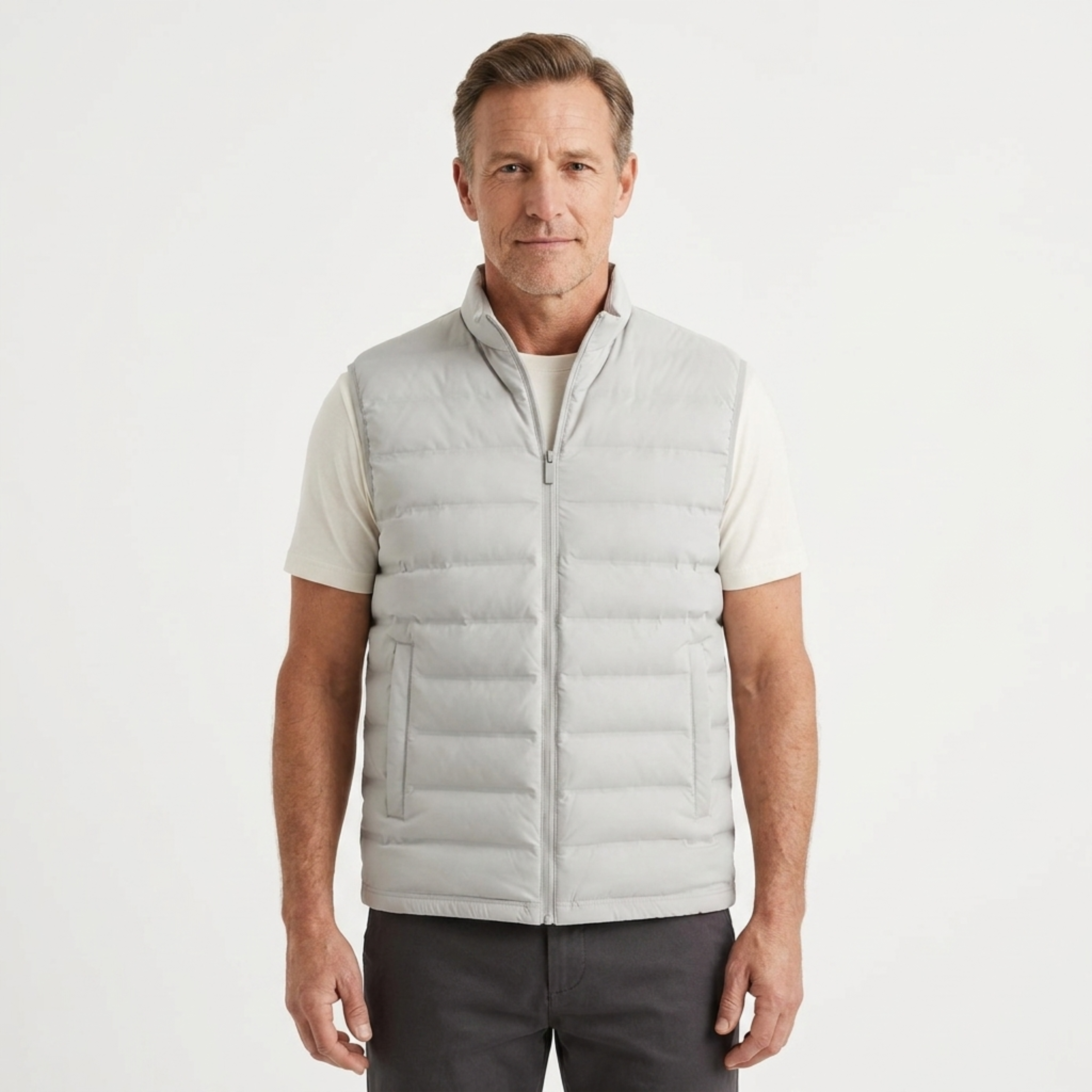 Gilet sans manches homme — coupe ajustée — extérieur et loisirs