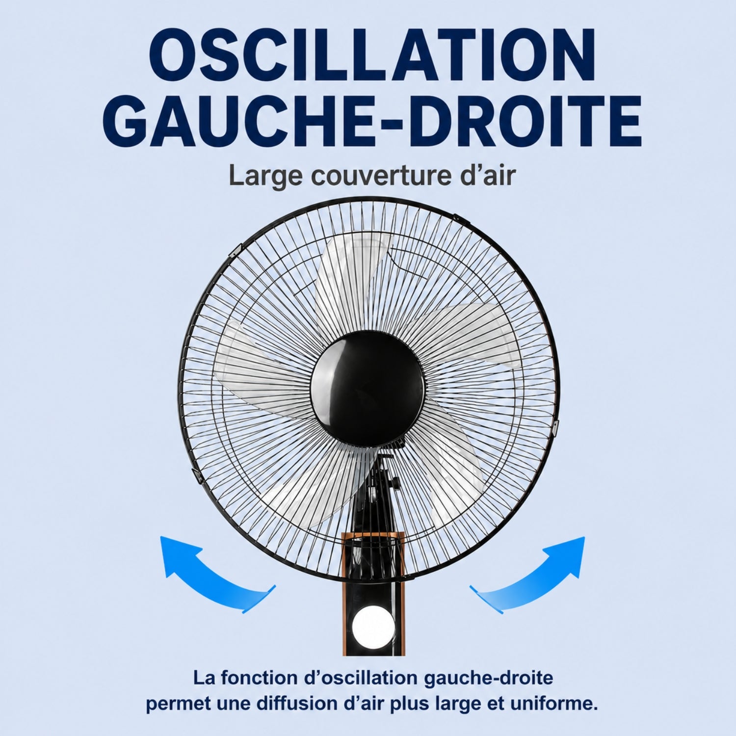 Pedestal Tower Fan with Remote Control, Oscillation, and 3 Speeds