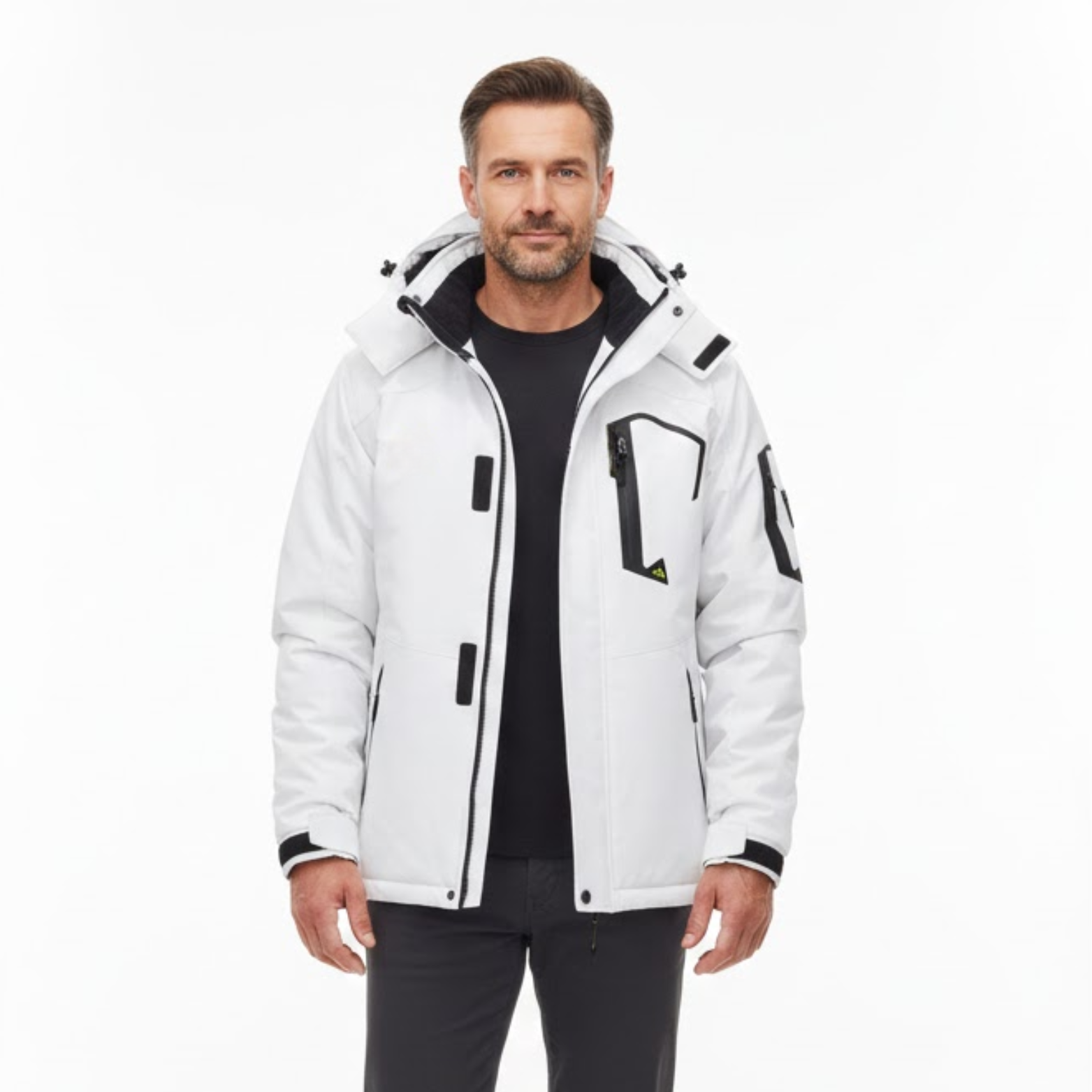 Veste Ski Homme Imperméable et Chaude en Polaire Épaisse