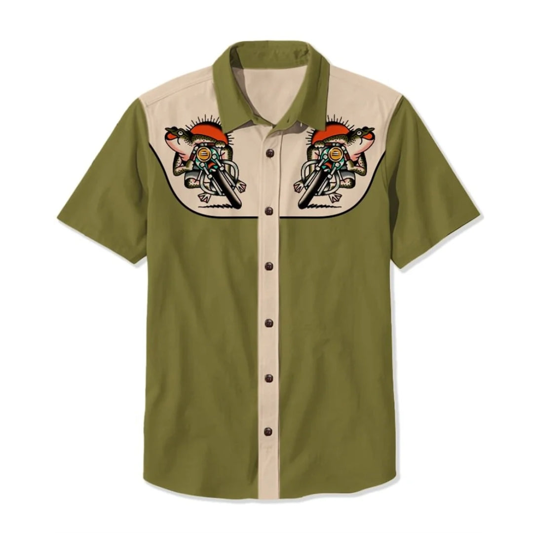 Chemise Western À Motifs Brodés