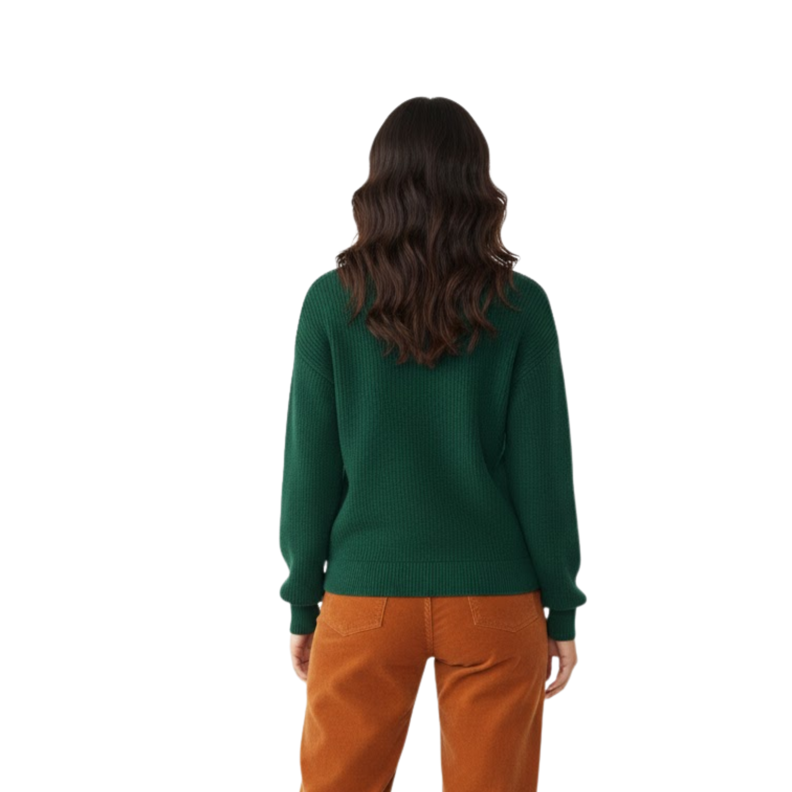 Pull femme élégant col montant demi-zip maille douce décontracté