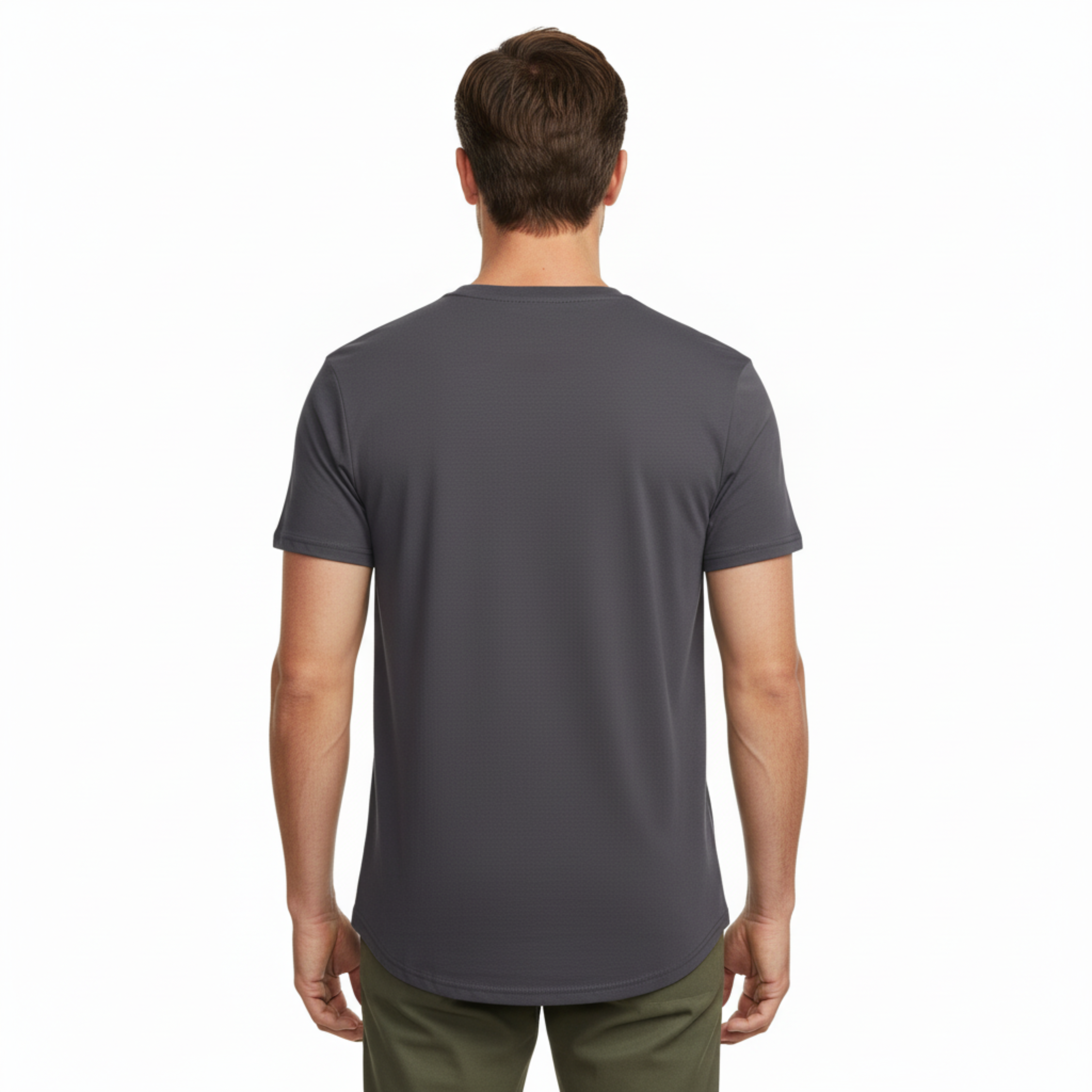 T-shirt en coton et élasthanne pour homme coupe slim fit