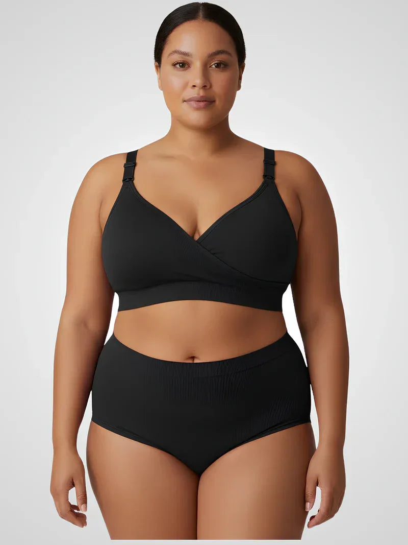 Soutien-gorge allaitement croisé sans coutures