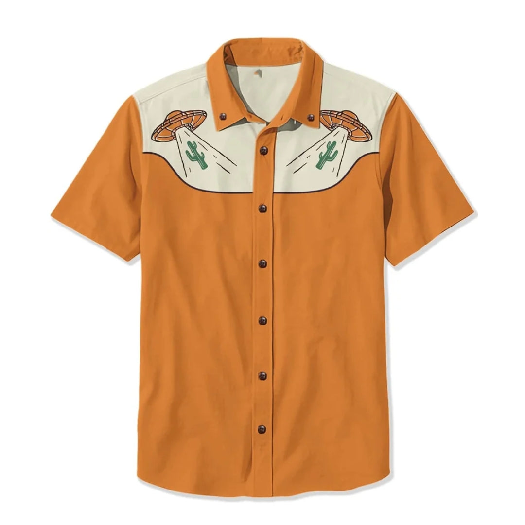 Chemise Western À Motifs Brodés