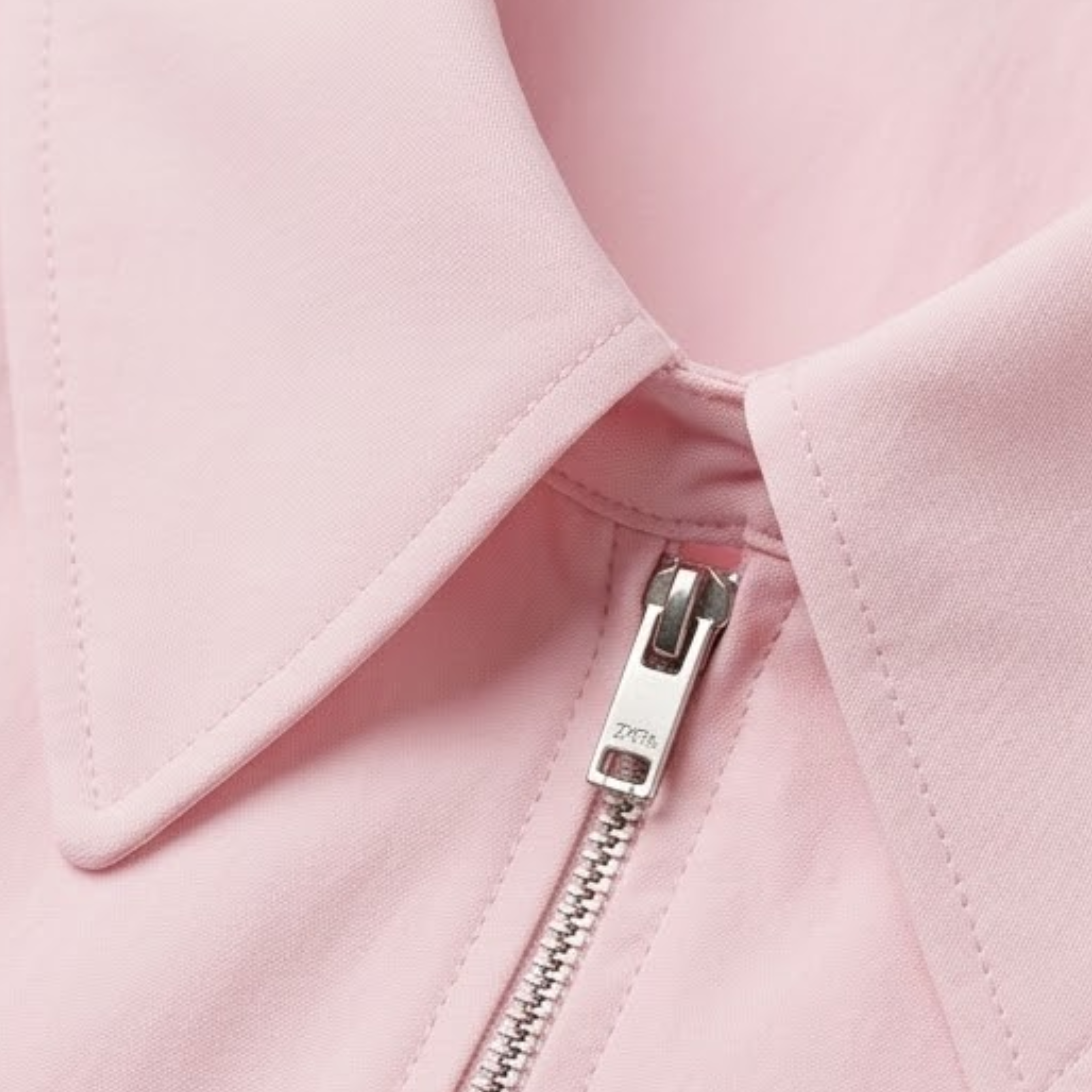 Veste Courte à Col Revers et Fermeture Éclair Coupe Ample pour Femme