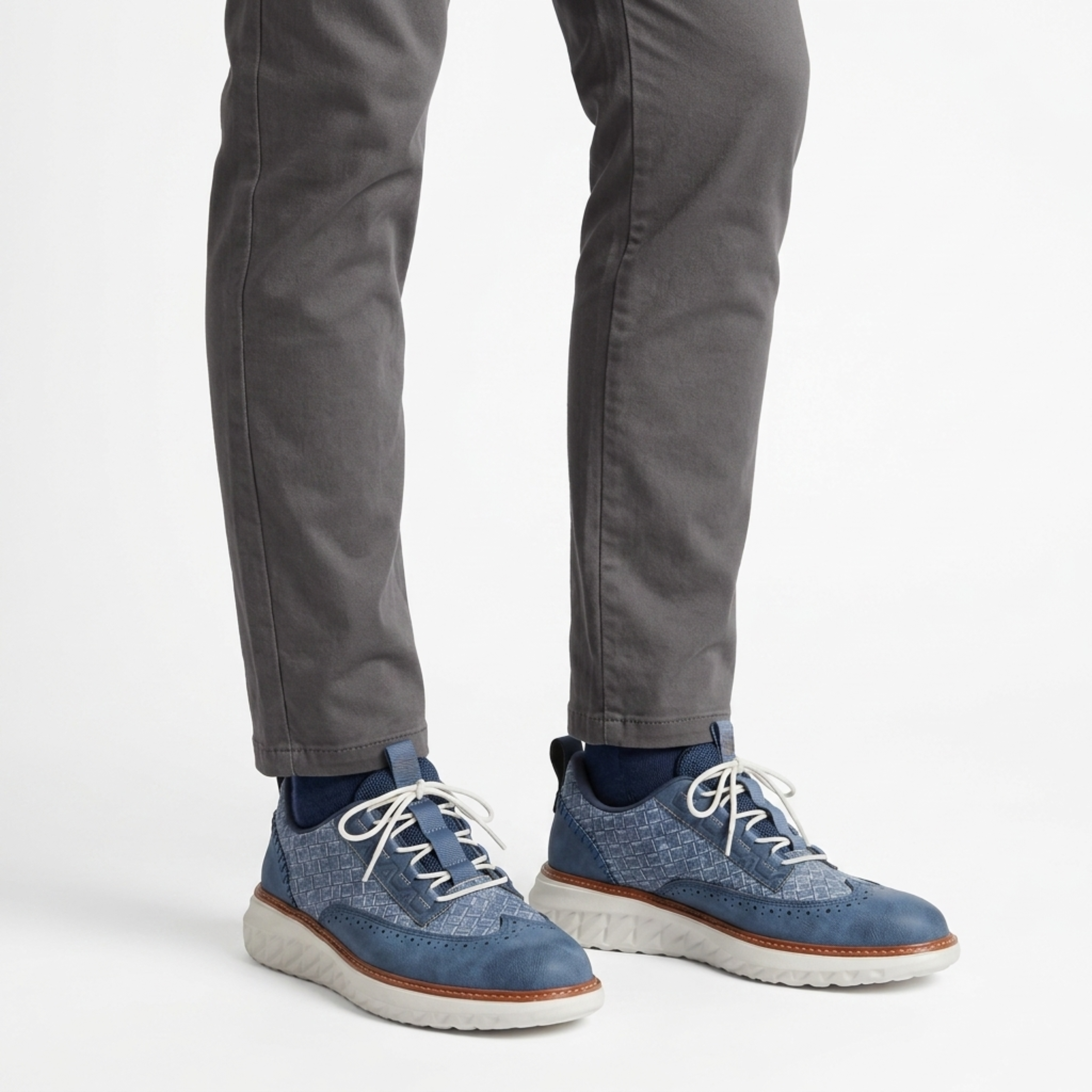Sneakers cuir véritable — chaussures de marche confortables — loisirs