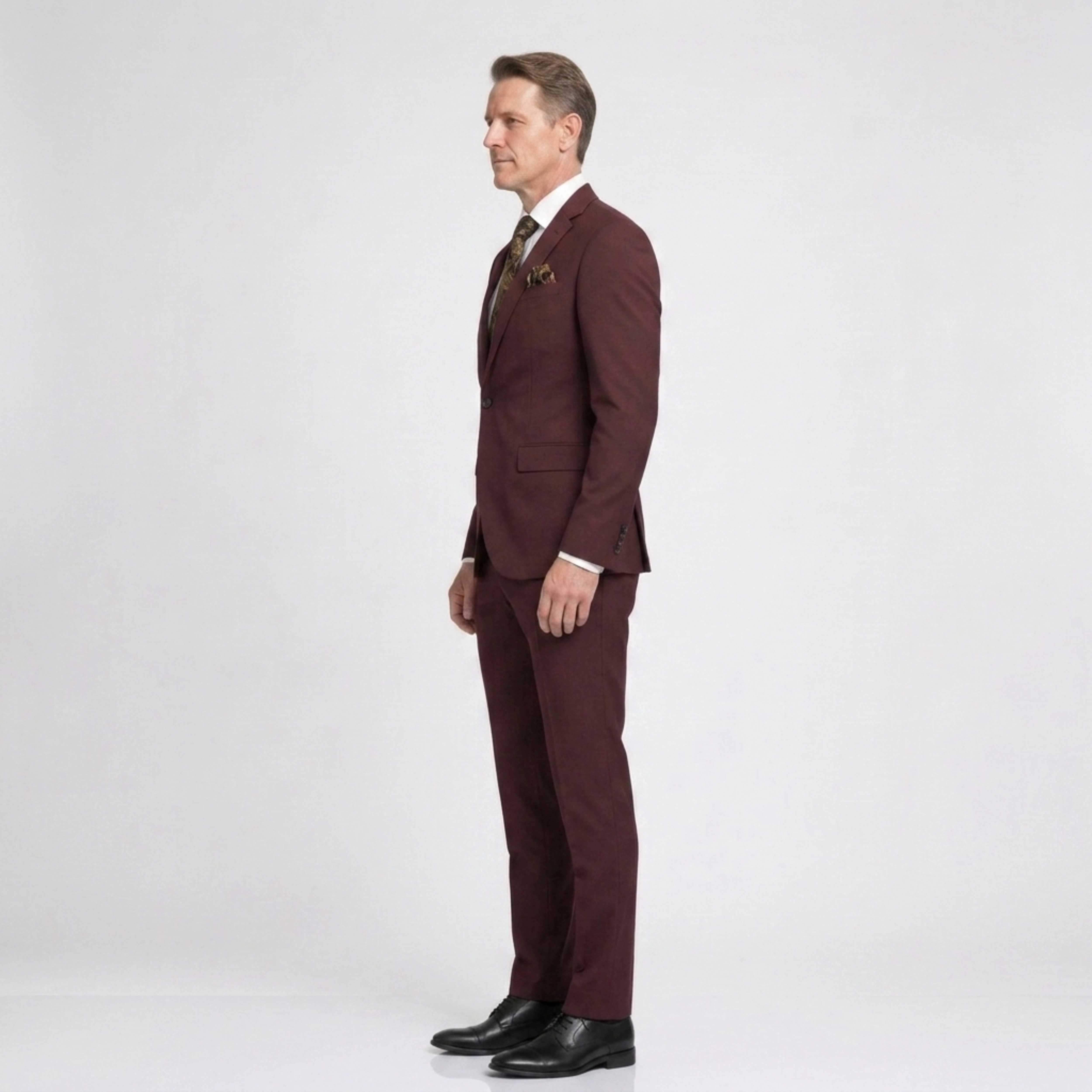 Costume homme coupe ajustée — ensemble deux pièces — bureau et cérémonie