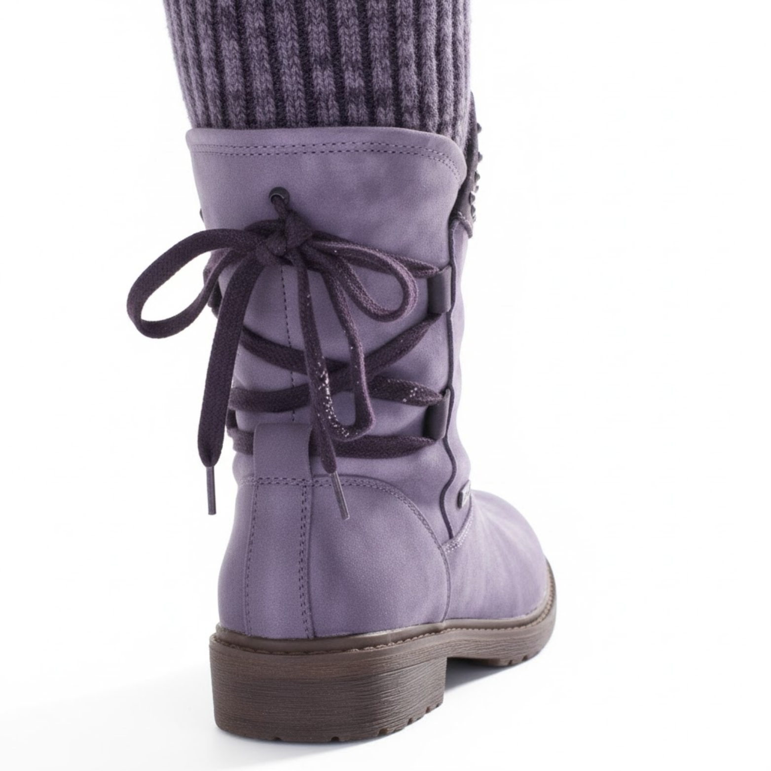 Bottes d’Hiver Femme Mi-Mollet en Suédine – Bottes de Neige Chaudes et Tendance