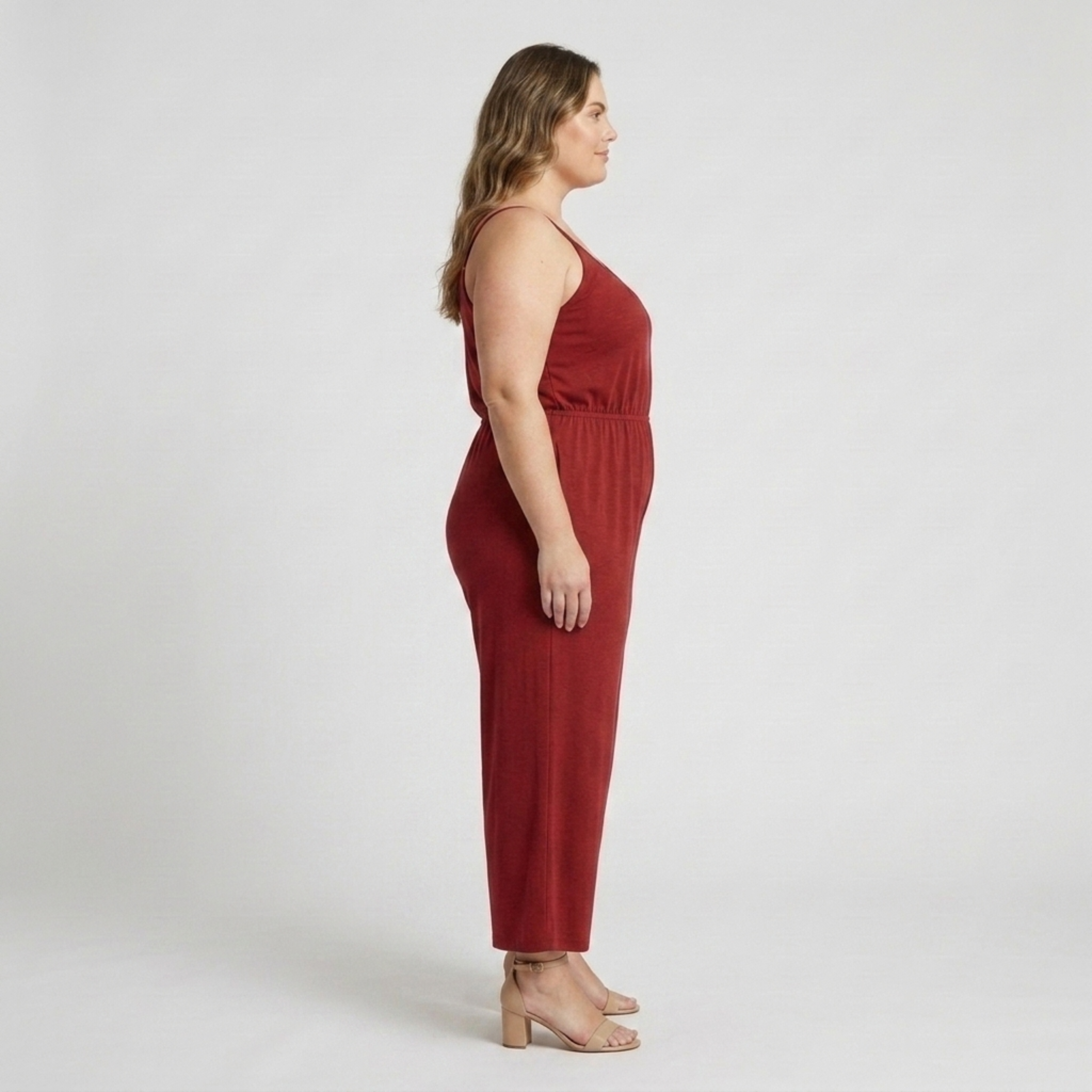 Combinaison grande taille pour femme ample et décontractée à jambes larges