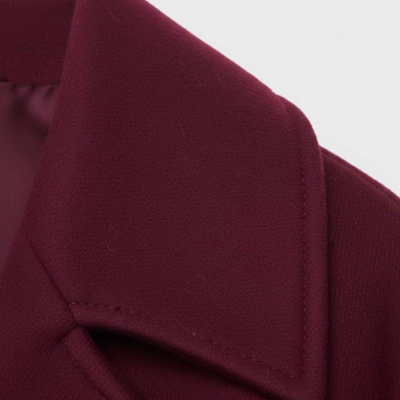 Manteau Femme en Laine Double Boutonnage Polyvalent au Design Simple
