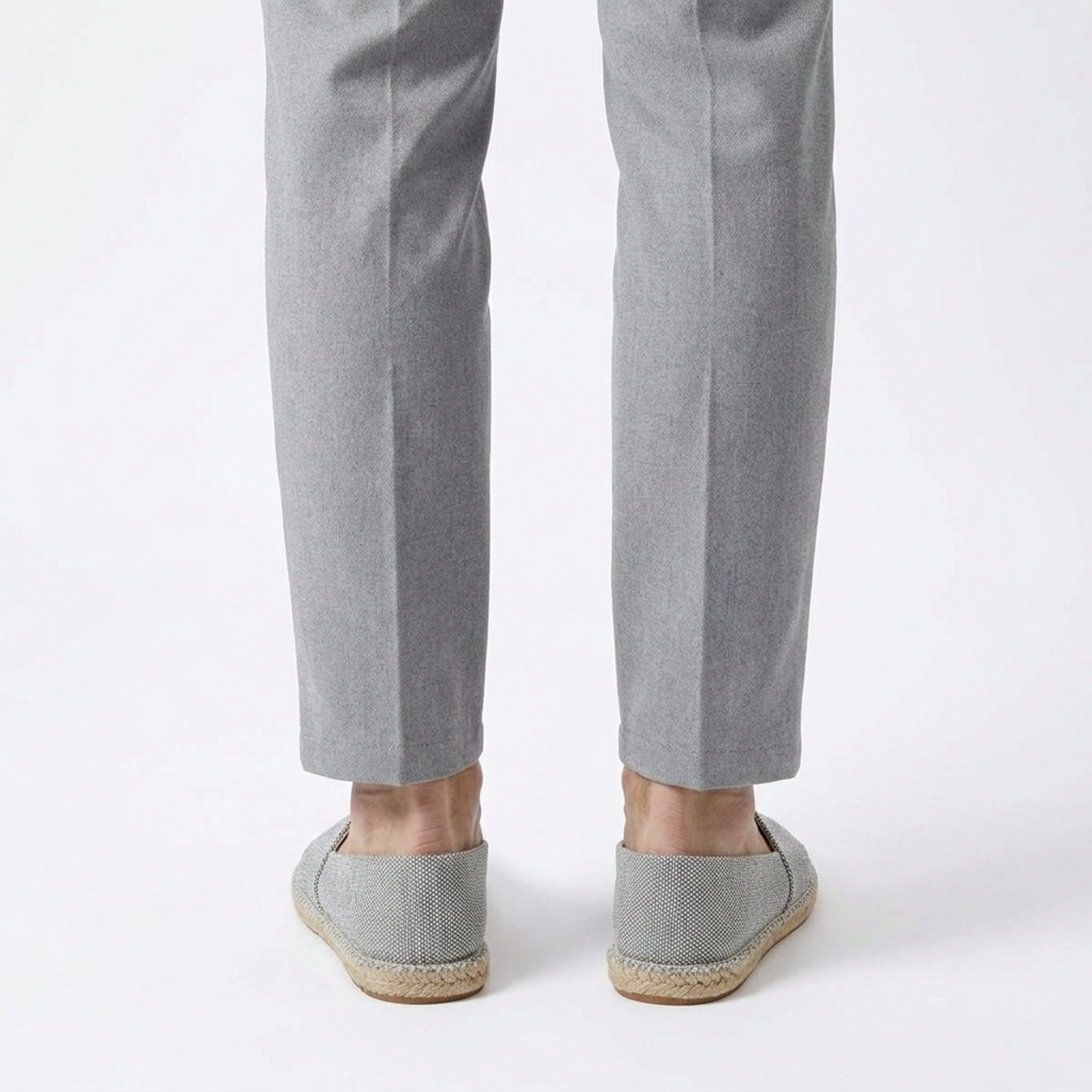 Espadrilles en lin pour homme — mocassins à enfiler en toile — plage et vacances