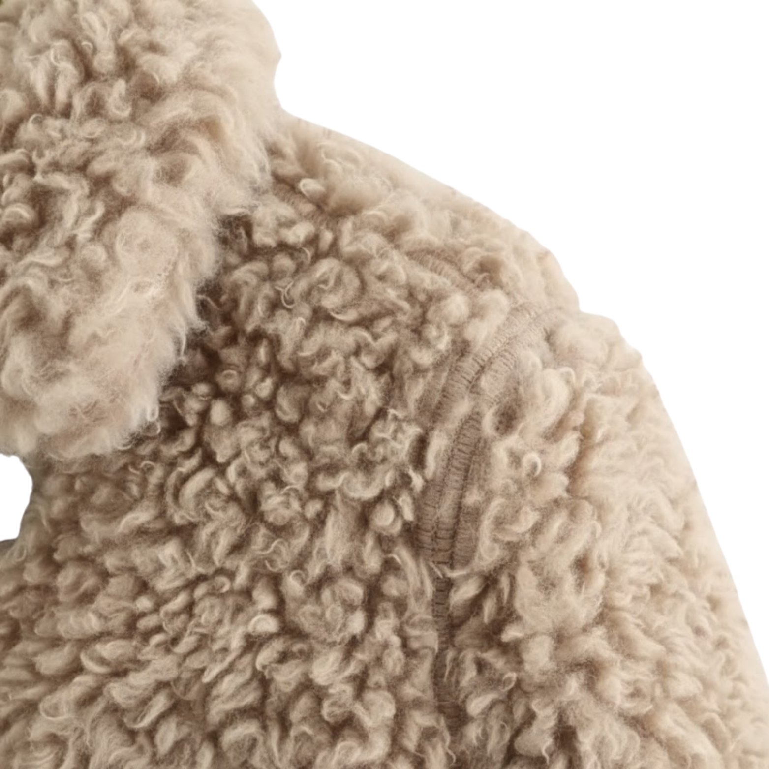 Manteau d’Hiver Femme Polyvalent à Col Réversible et Fermeture à Boucle Corde
