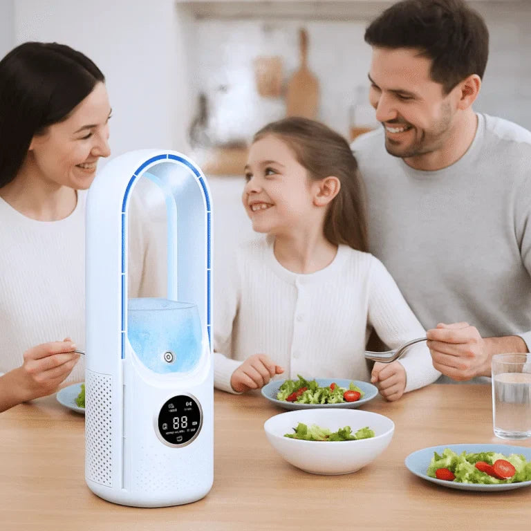 Rafraîchisseur d’Air USB Sans Lames avec Réservoir d’Eau et 6 Vitesses