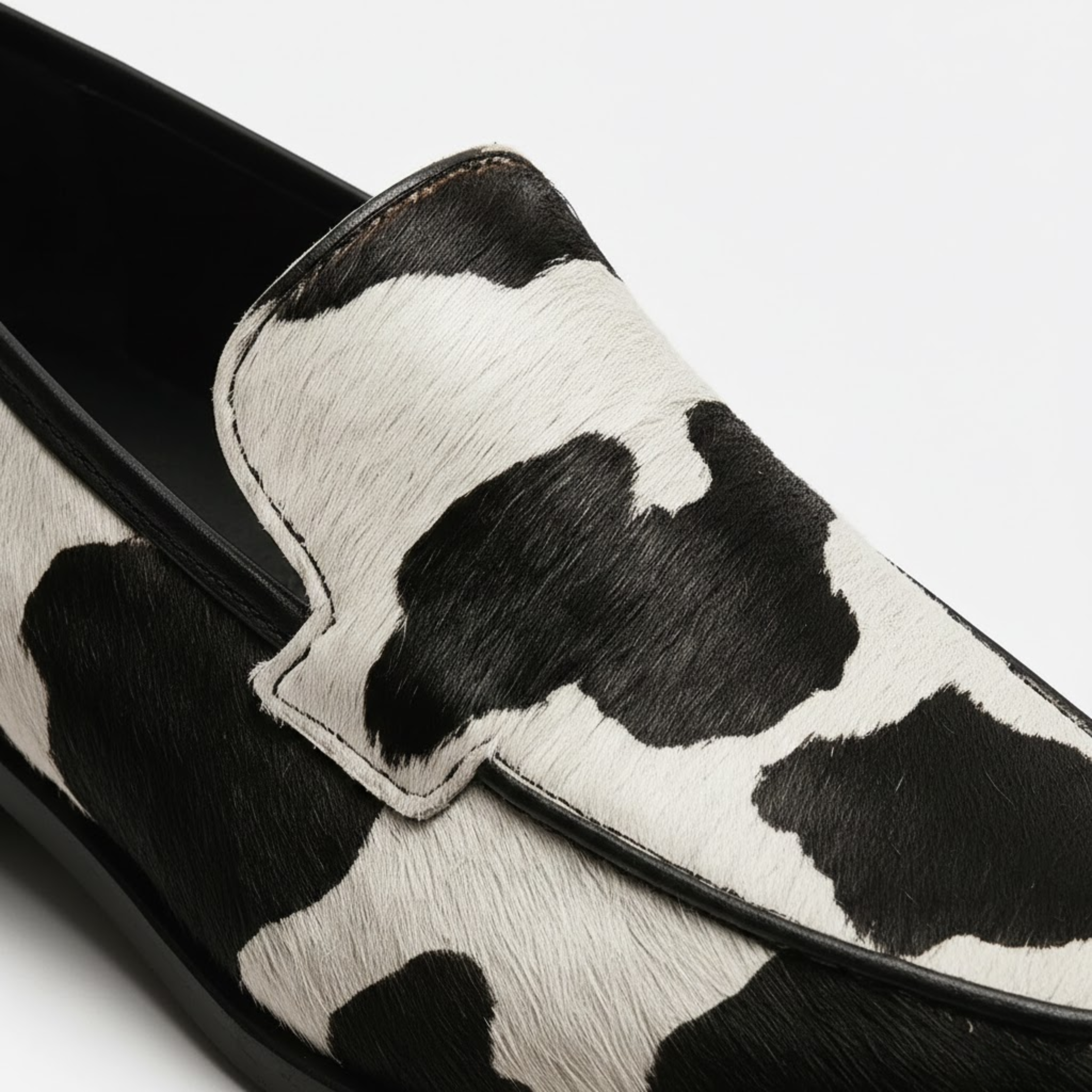 Mocassins Plats à Bout Pointu pour Femmes avec Imprimé Animal et Semelle Souple