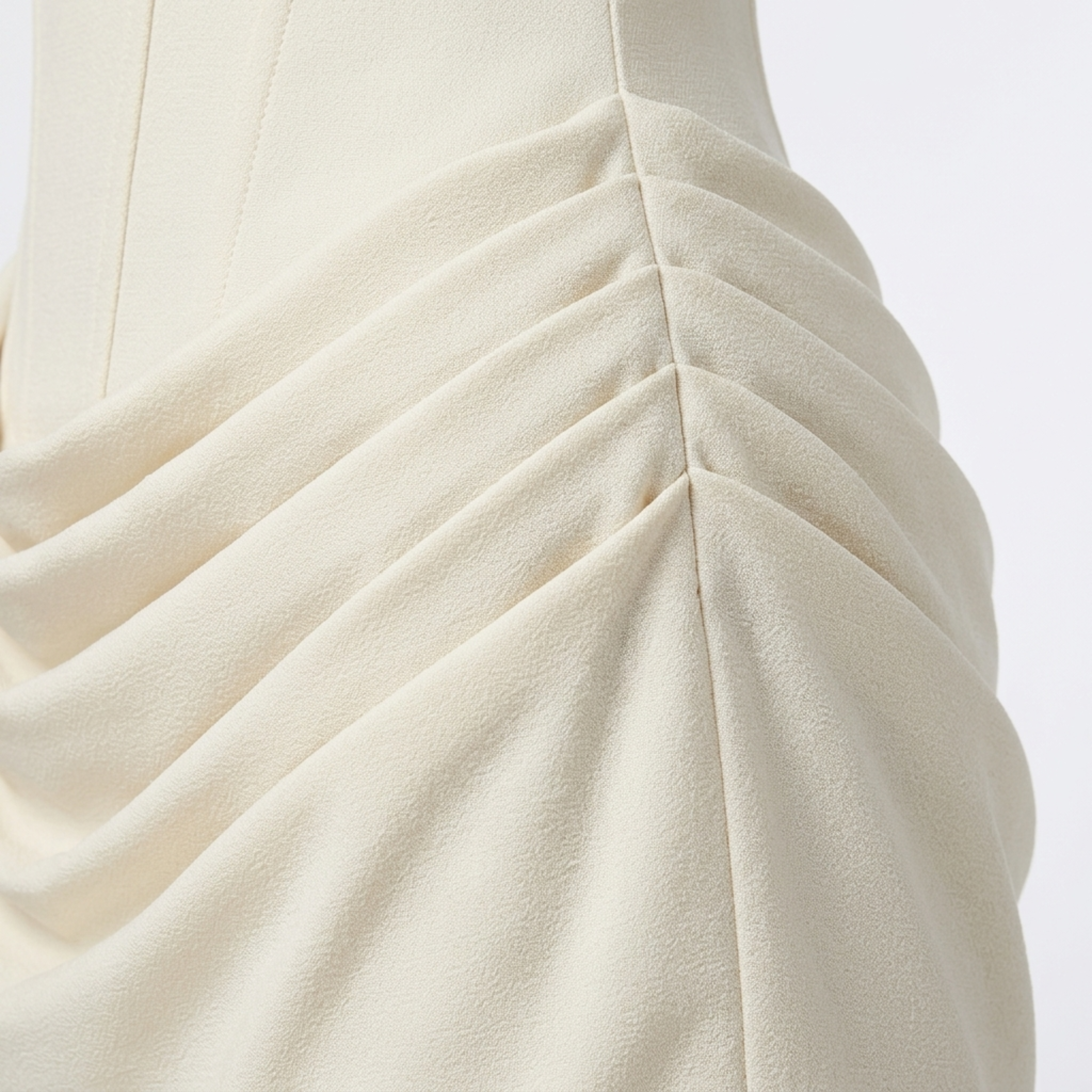 Robe courte femme — jupe plissée en lyocell et bustier corset | tenue de soirée