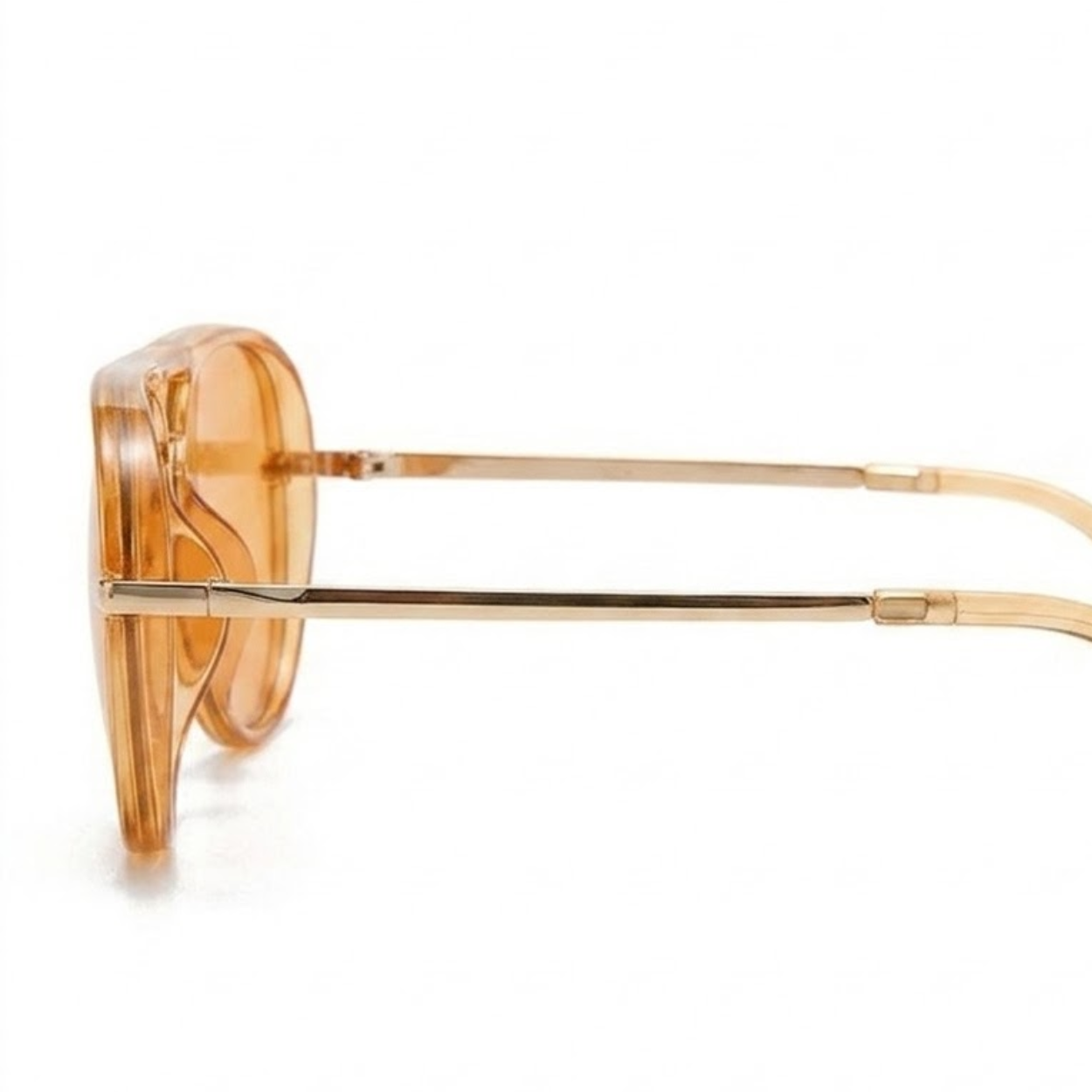 Διάφανα γυαλιά aviator με διπλή γέφυρα και φακούς με διαβάθμιση και προστασία UV