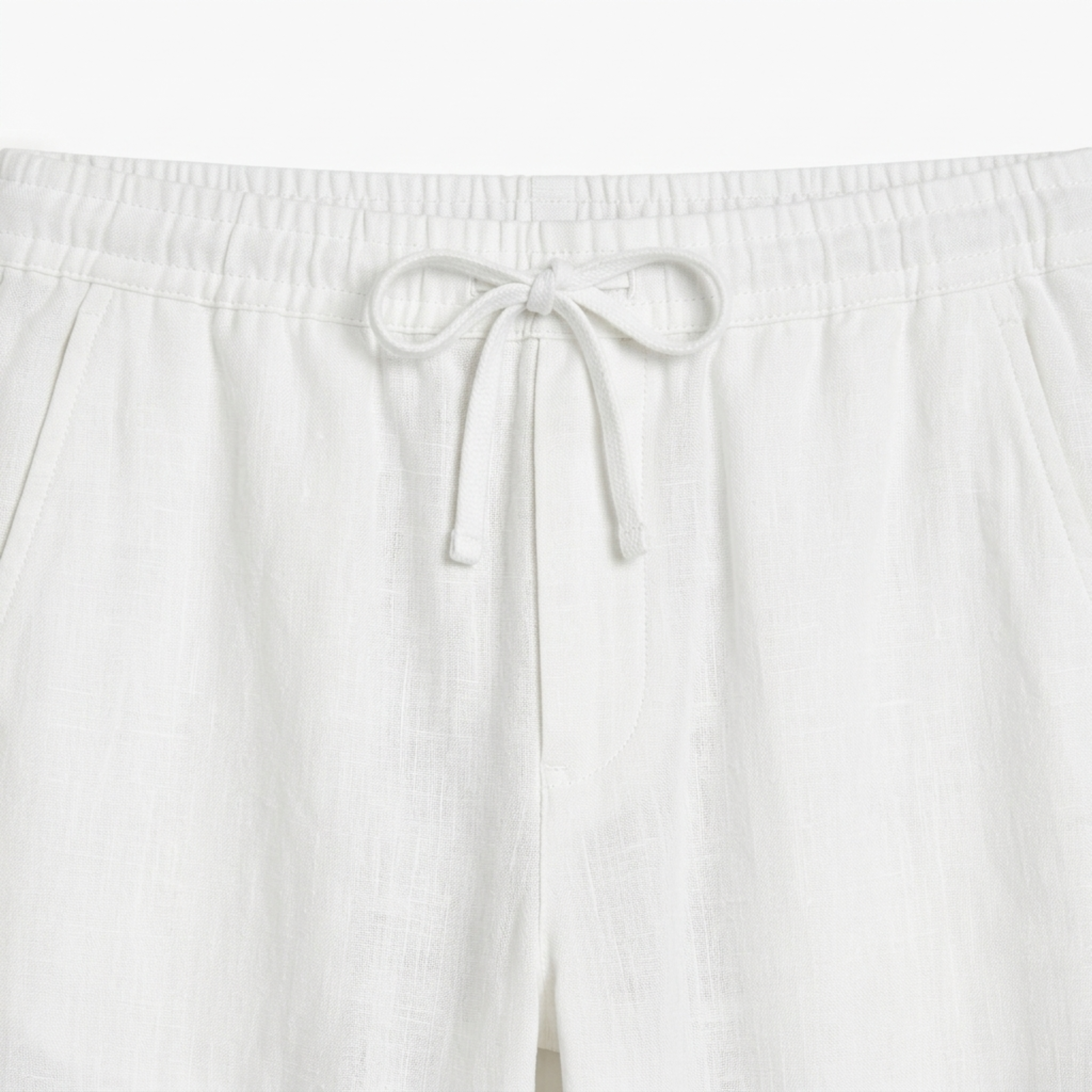 Pantalon large en lin homme — mélange coton — vacances et été