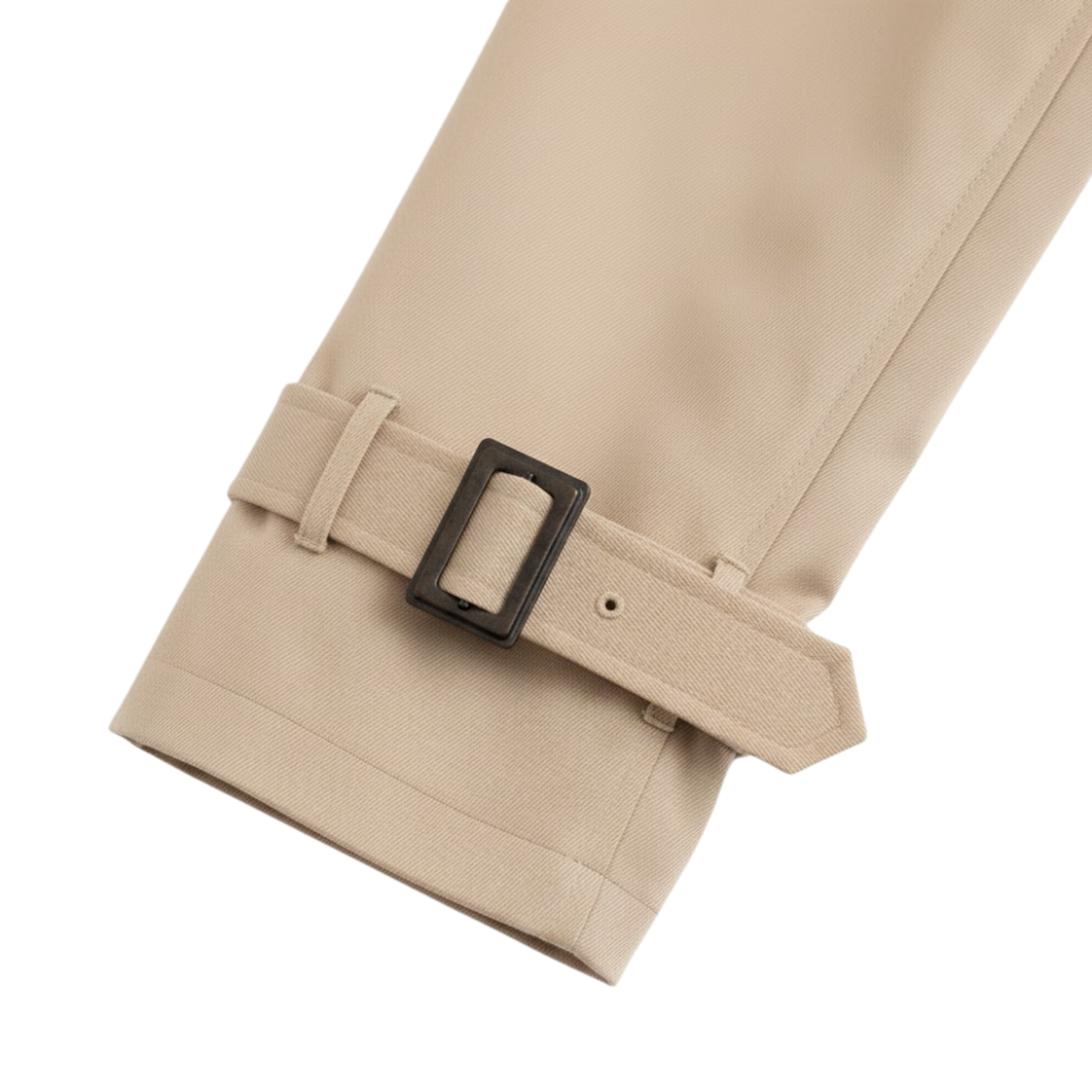 Manteau Trench Court Vintage à Double Boutonnage pour Femme