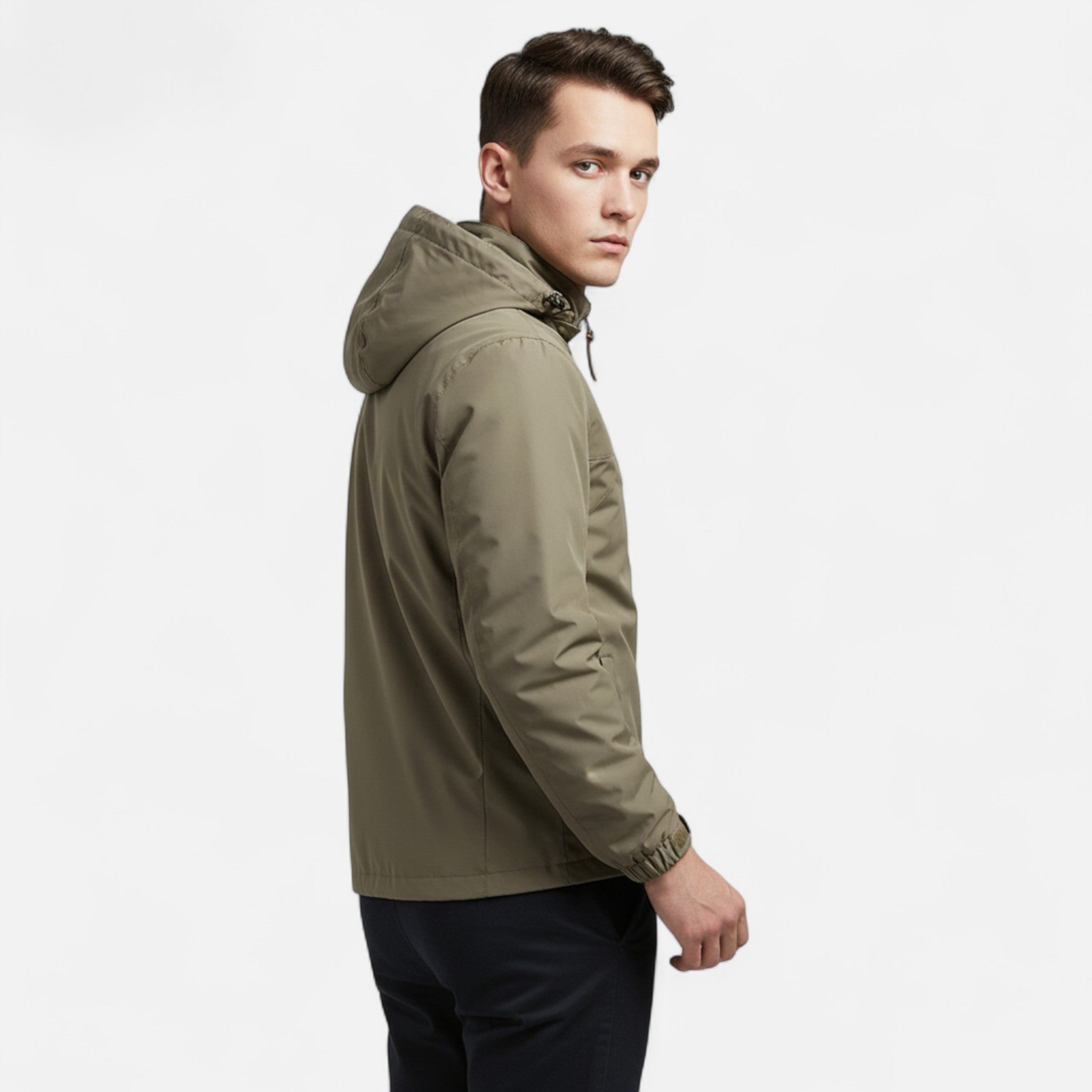 Ancienne Monde | Veste Homme Imperméable à Capuche Légère