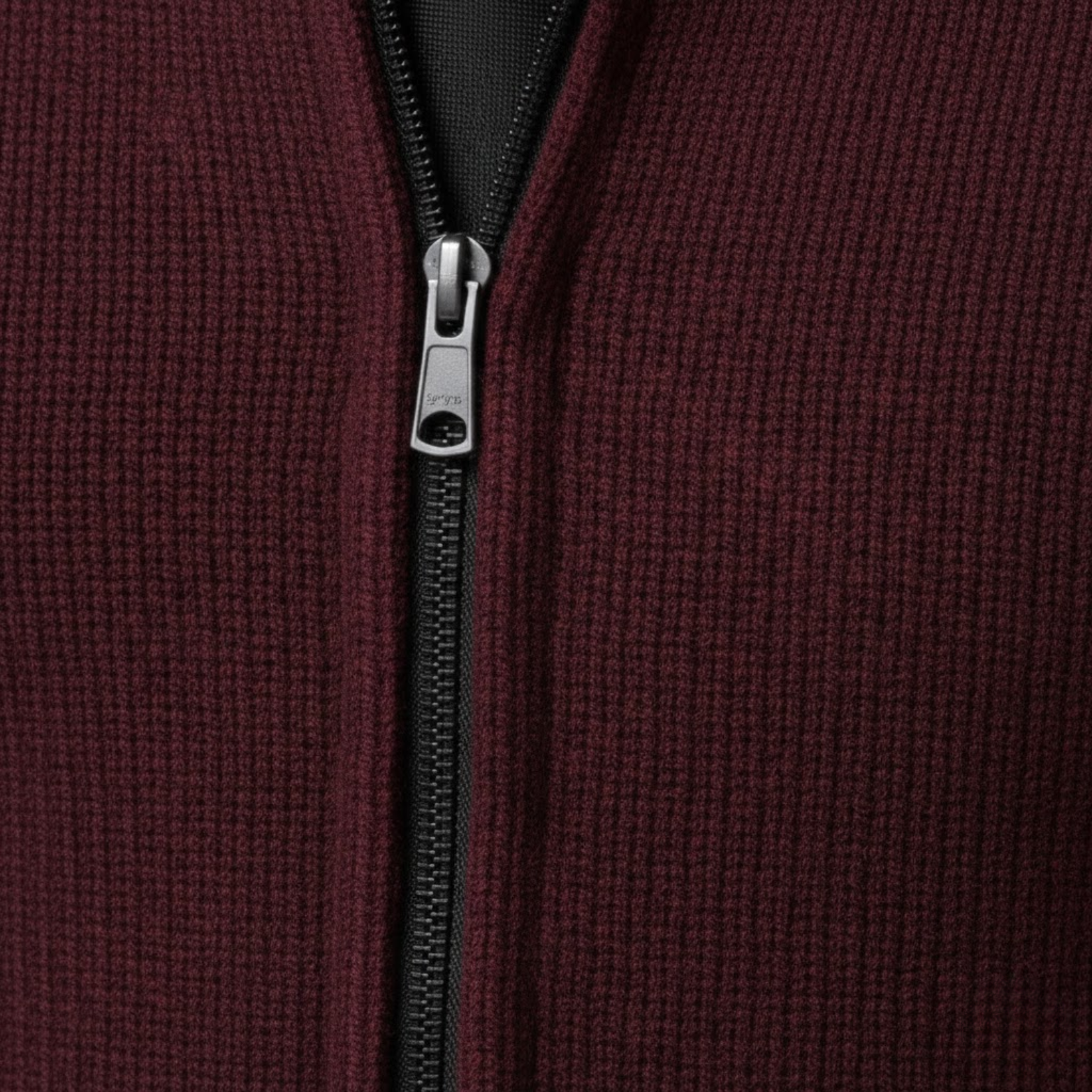 Gilet en maille sans manches avec fermeture éclair et col montant