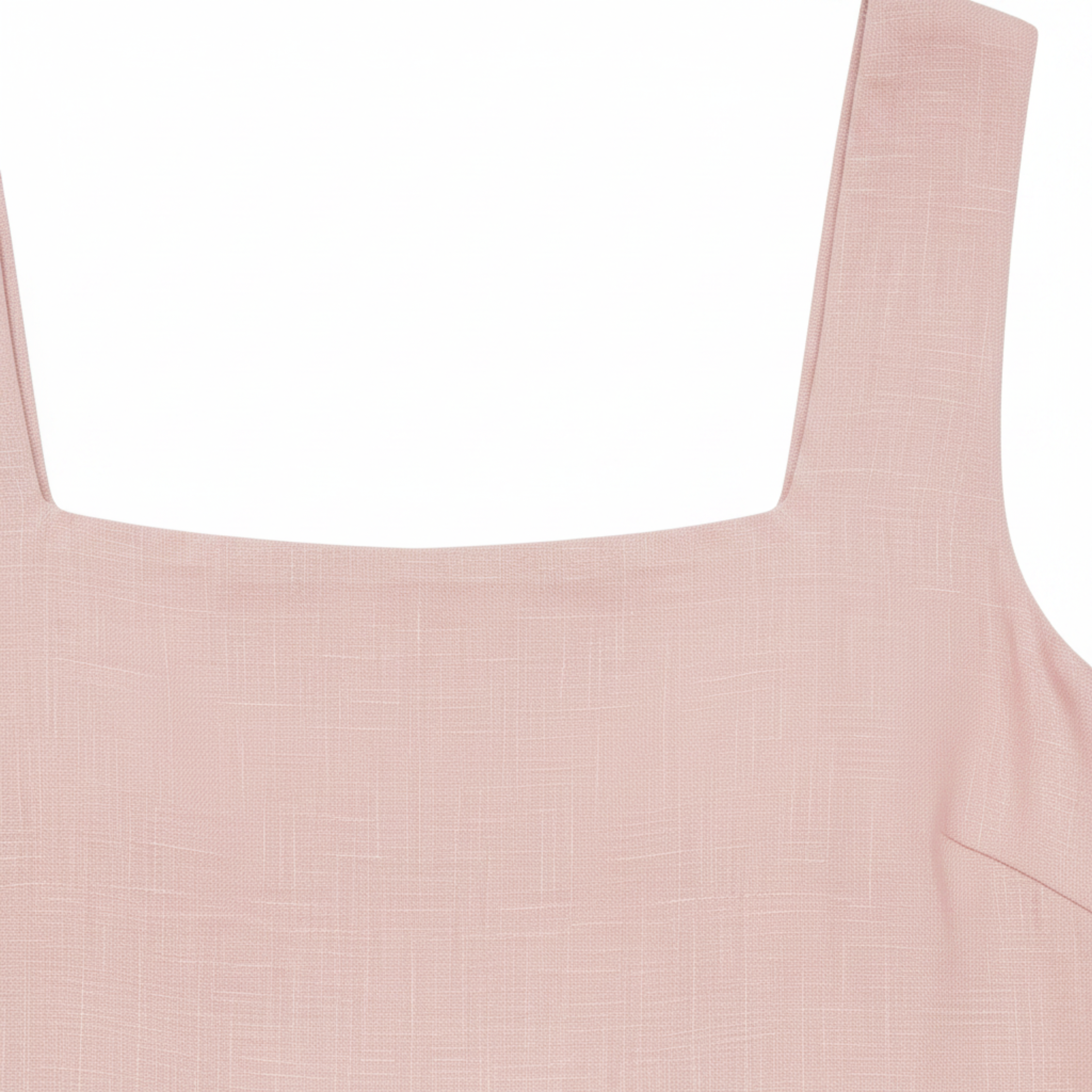 Ensemble en Lin pour Femme avec Débardeur à Col Carré et Short Assorti