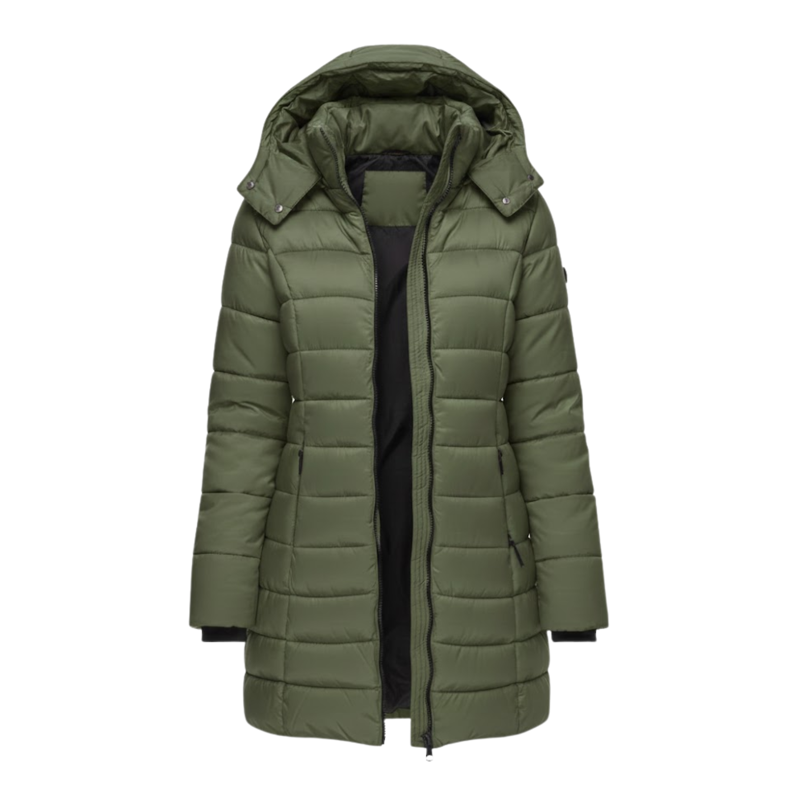 Parka Femme Mi-Longue Matelassée à Capuche