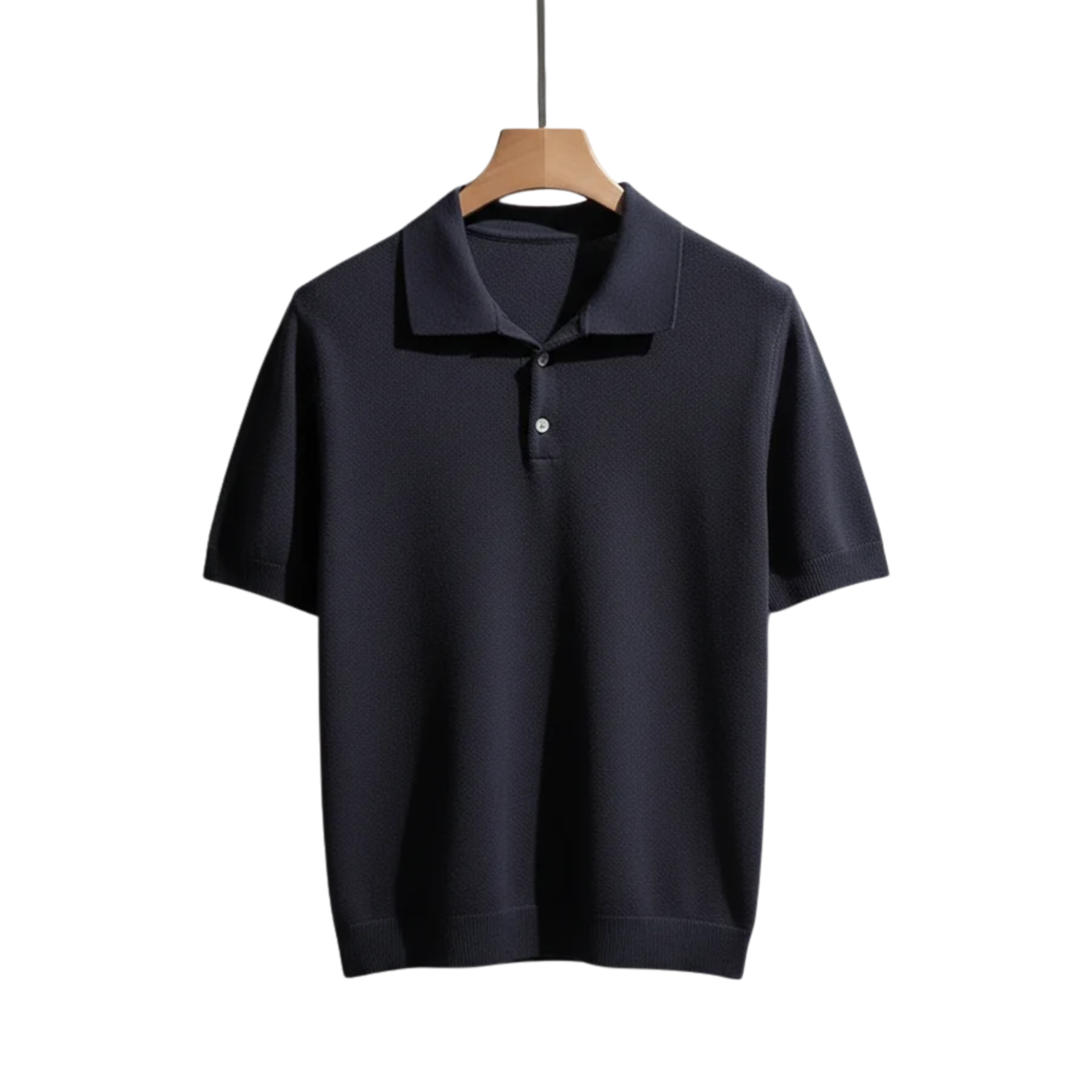 Polo homme en maille de coton coupe ajustée — détente