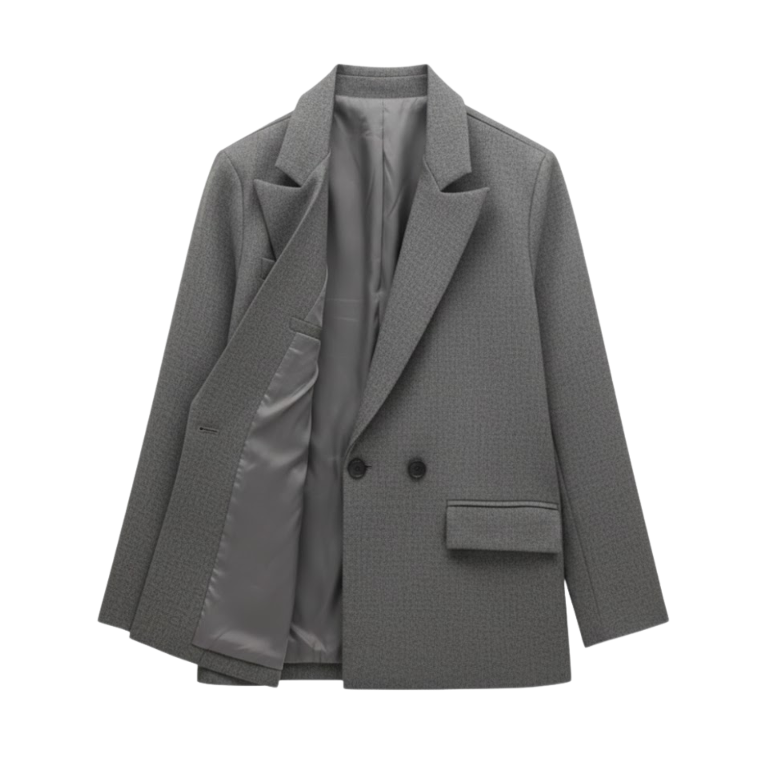 Blazer Femme Vintage à Boutonnage Croisé pour le Bureau