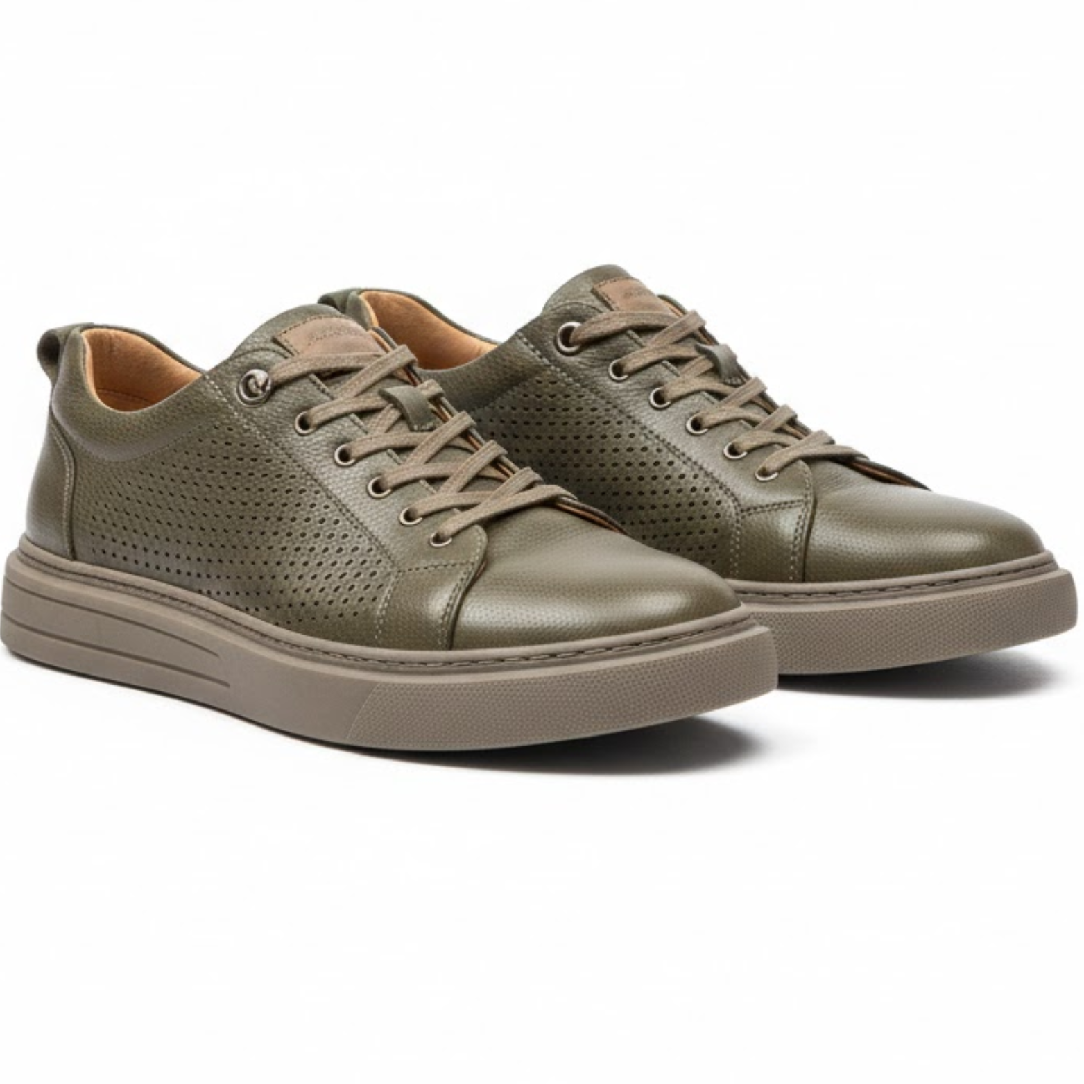 Baskets de ville pour homme en cuir véritable chaussures de marche décontractées