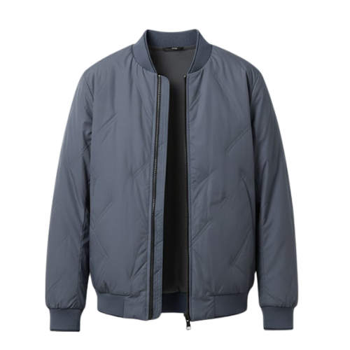 Veste Homme Légère en Duvet avec Col Baseball
