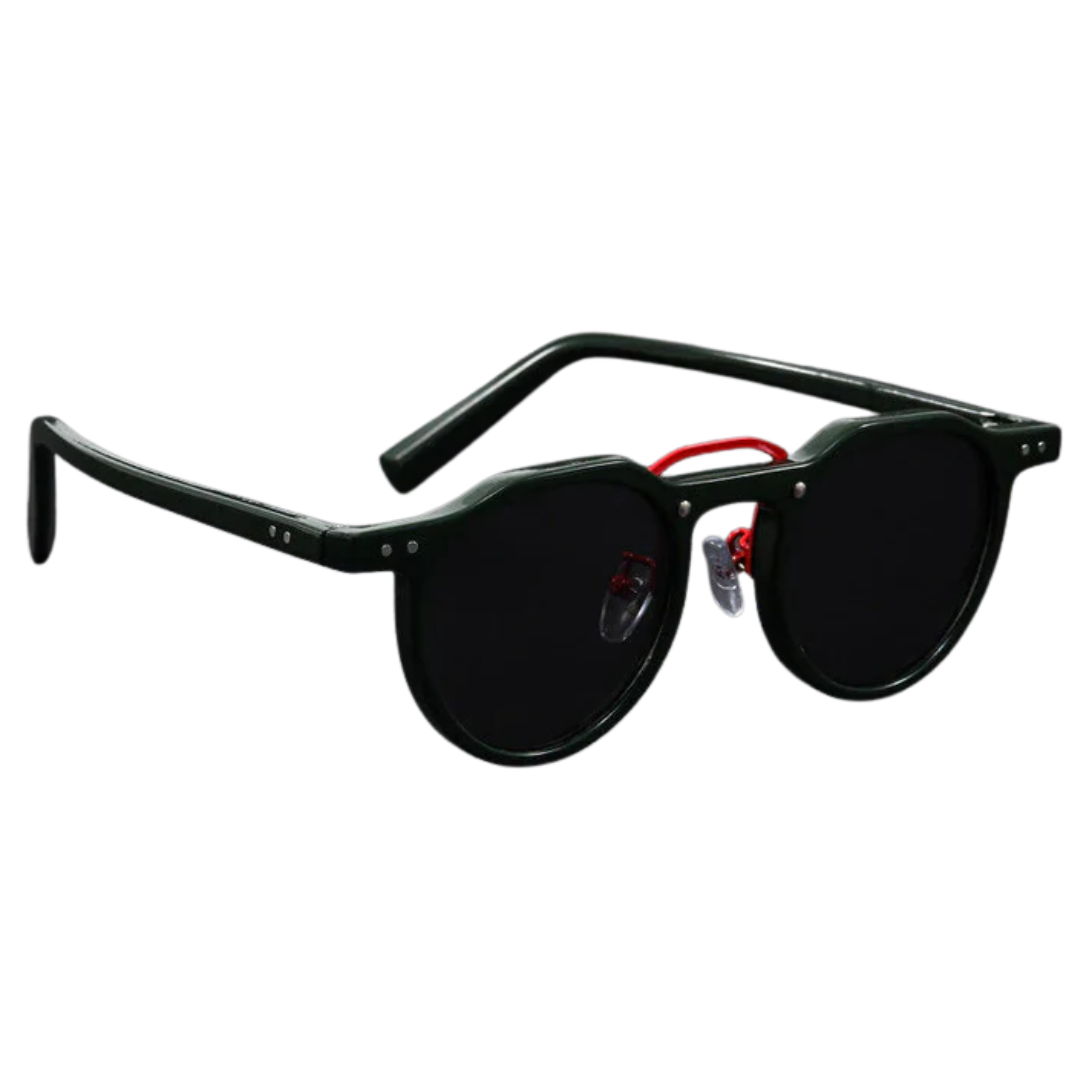 Vintage kulaté sluneční brýle s UV400 ochranou, polykarbonátový rám, unisex