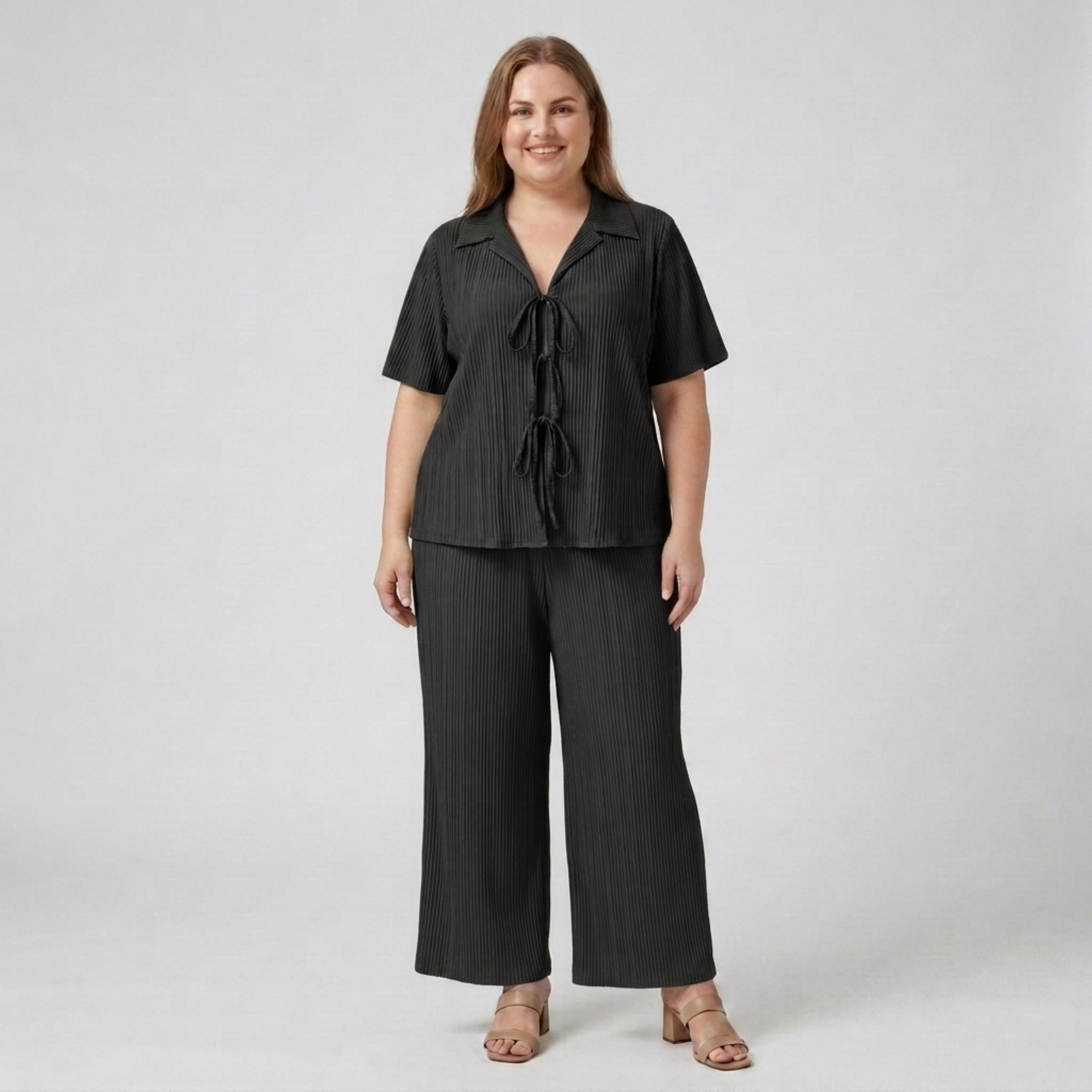 Ensemble pantalon deux pièces grande taille pour femme