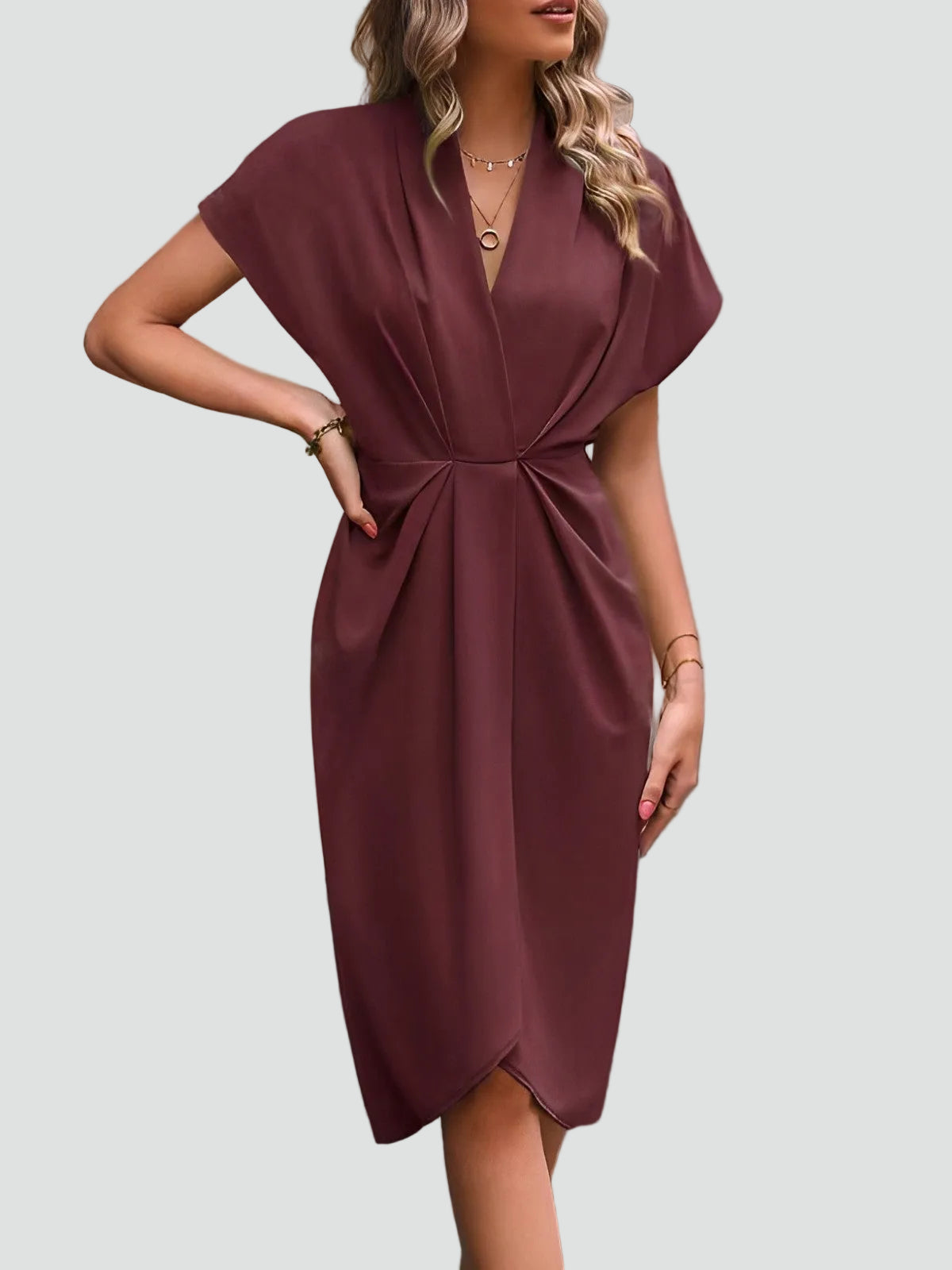 Robe Cocktail Midi Ajustée