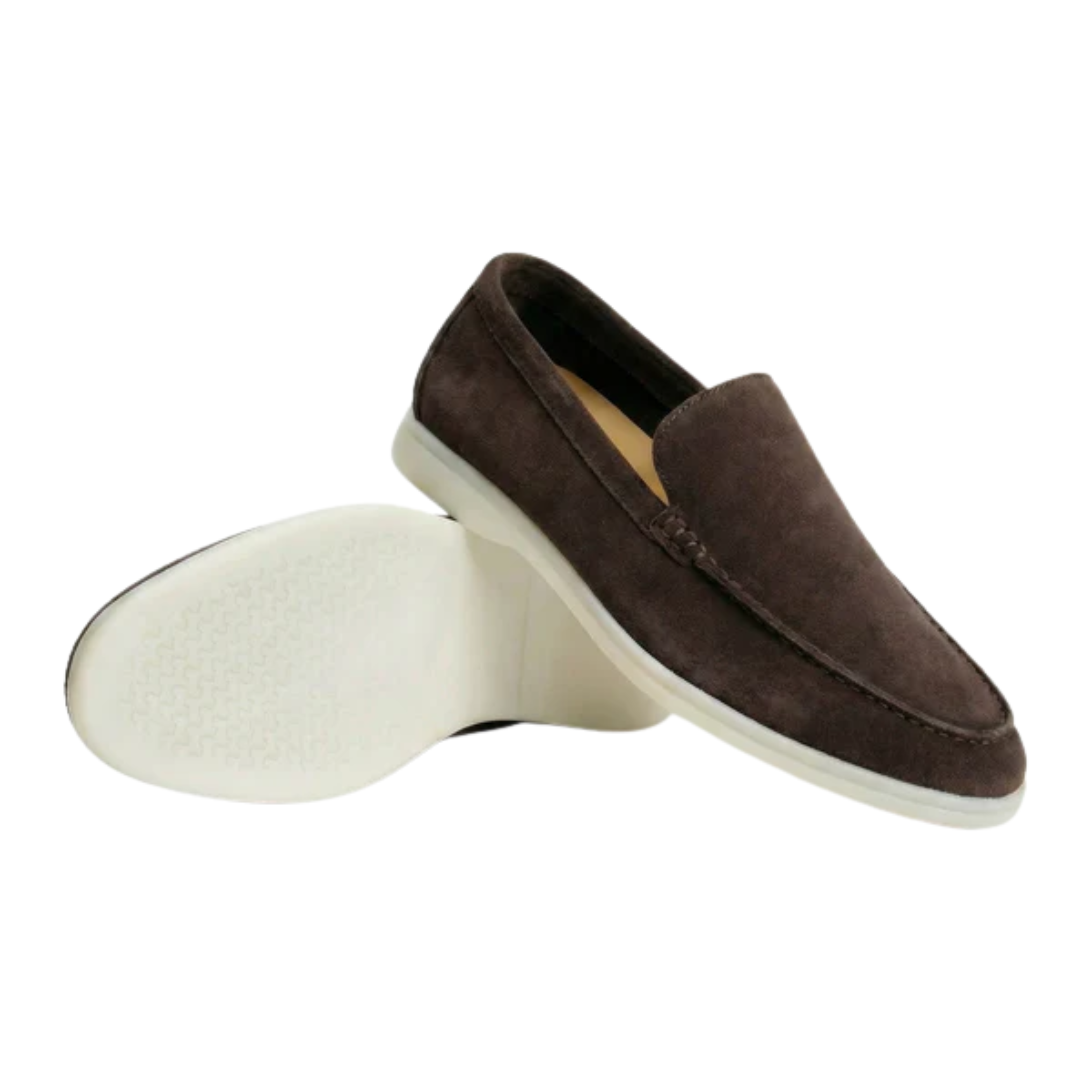 Mocassins homme en daim — semelle légère et flexible — bureau et usage quotidien
