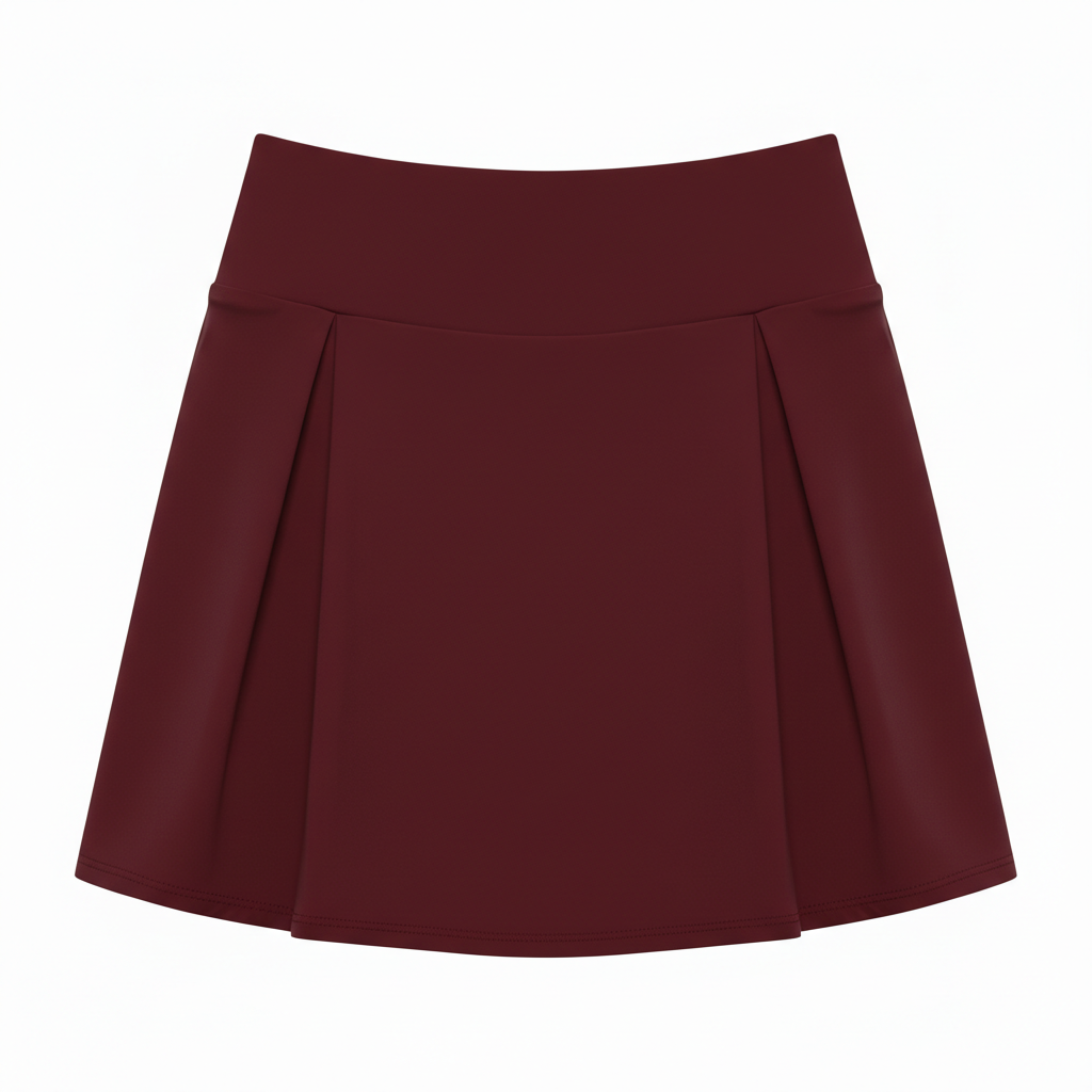 Mini-jupe-short taille haute pour femmes avec short intégré et haute extensibilité