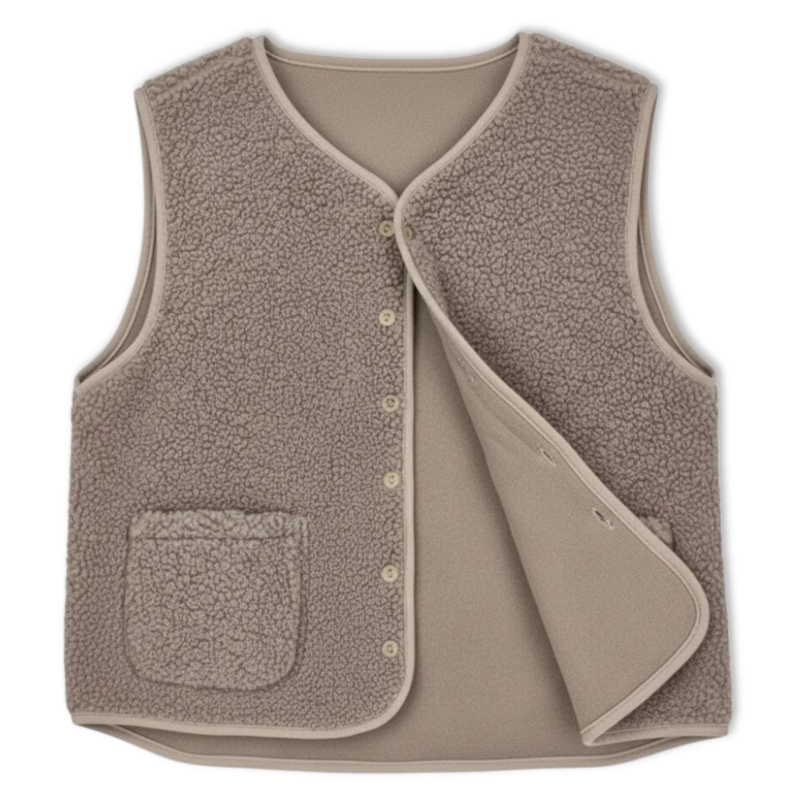 Gilet Femme en Polaire Teddy Sans Manches Veste Extérieure