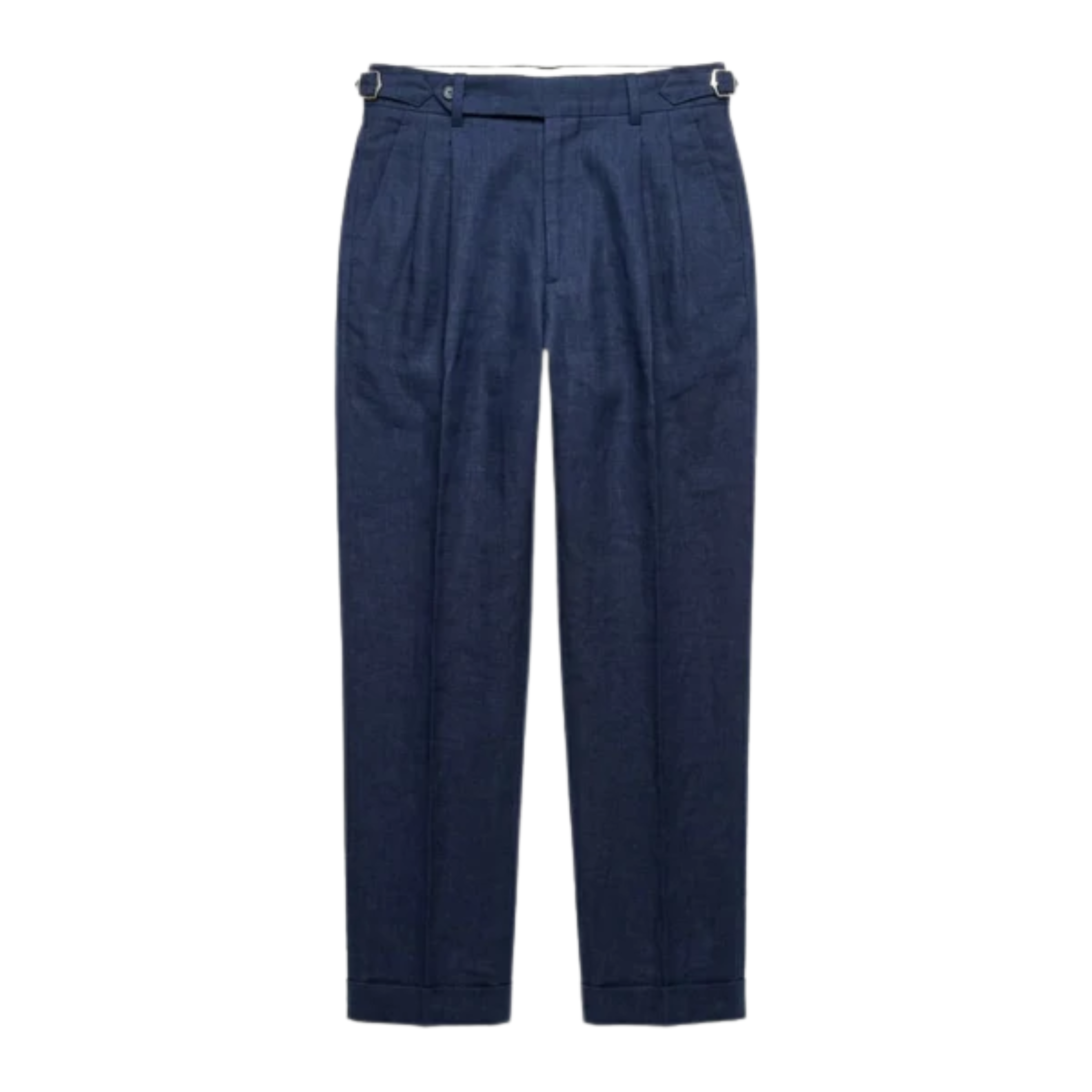 Pantalon habillé homme — 100 % lin — double pli — cérémonies formelles