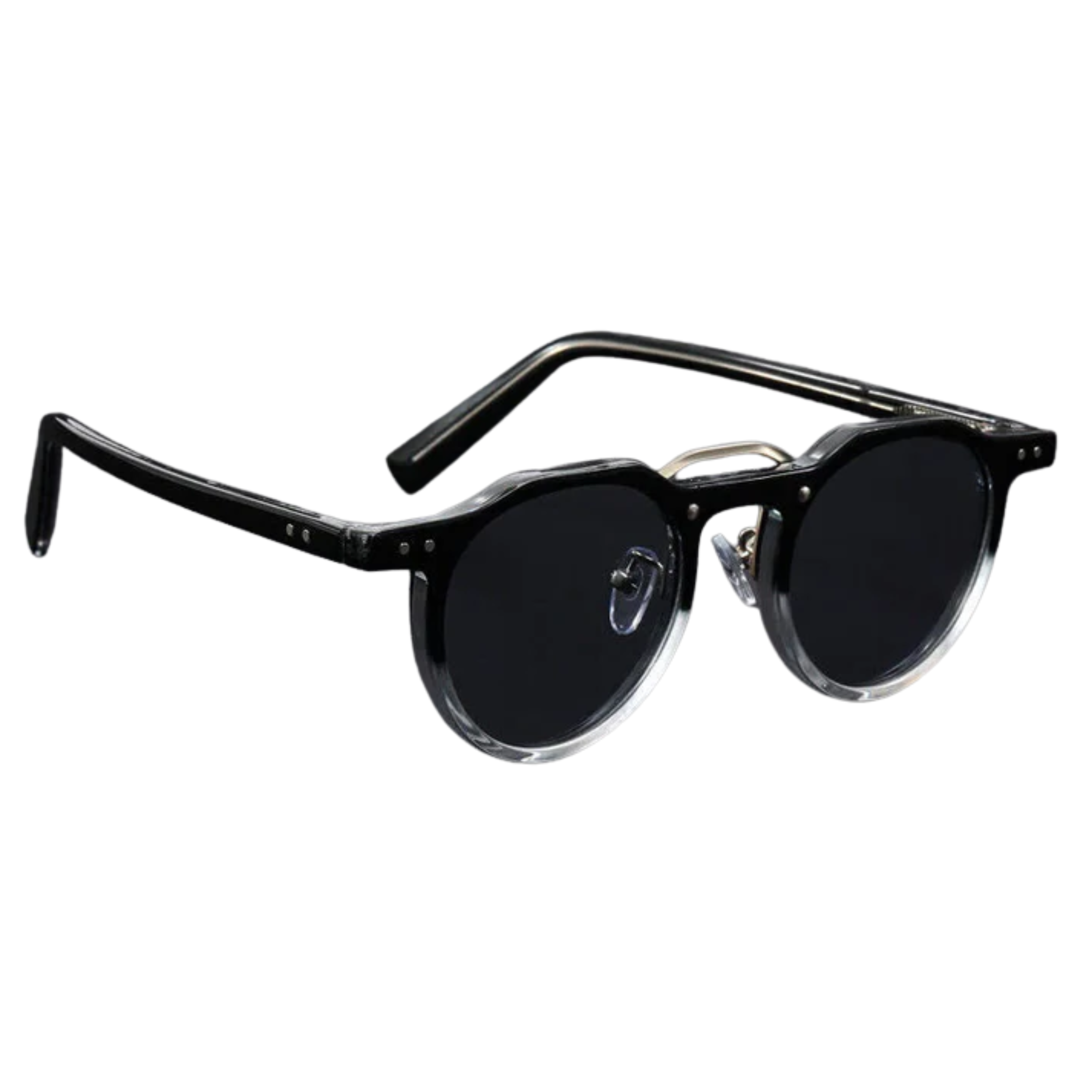 Vintage okrúhle slnečné okuliare s UV400 ochranou, polykarbonátový rám, unisex